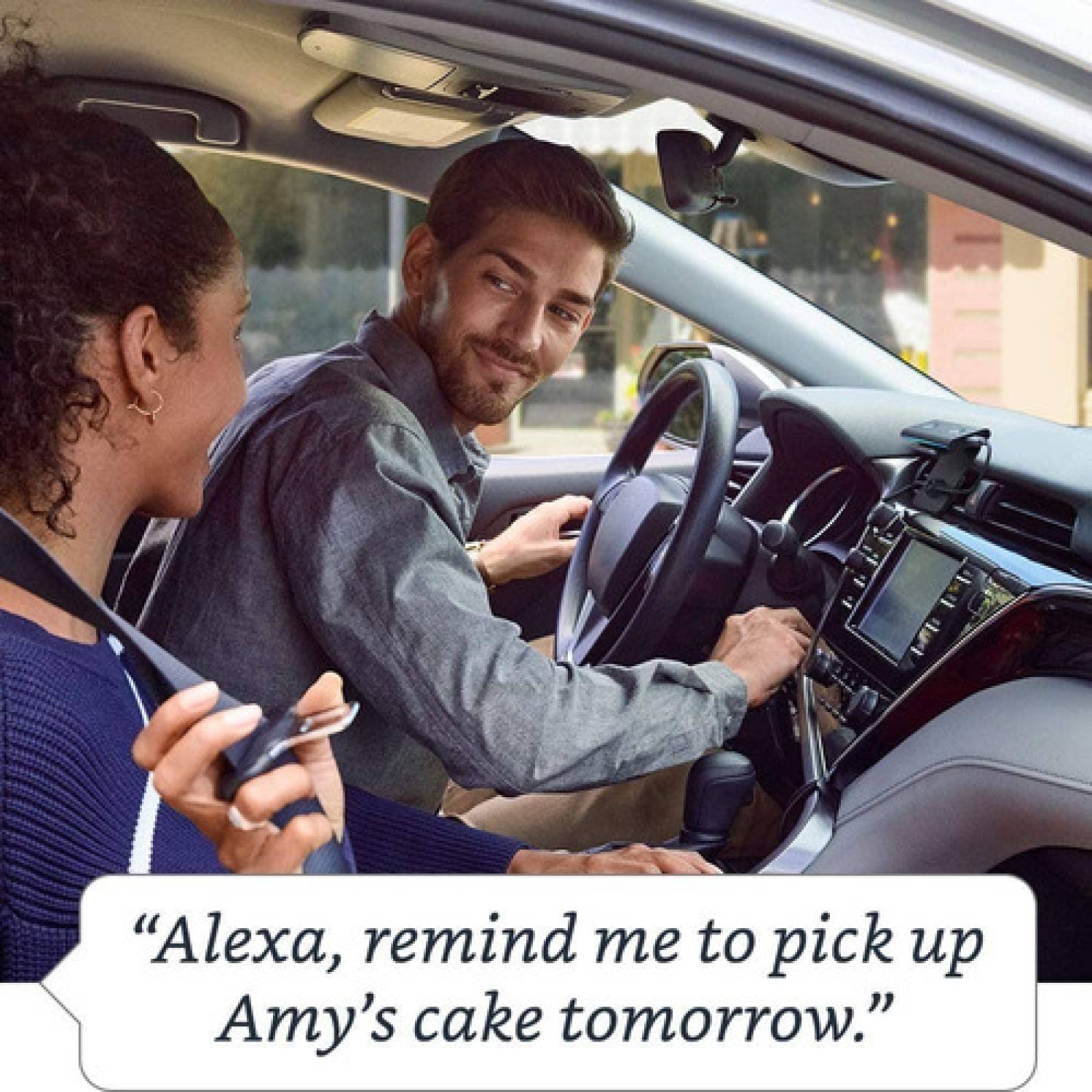 Alexa Amazon Echo Auto Asistente Auto Inteligente Negro