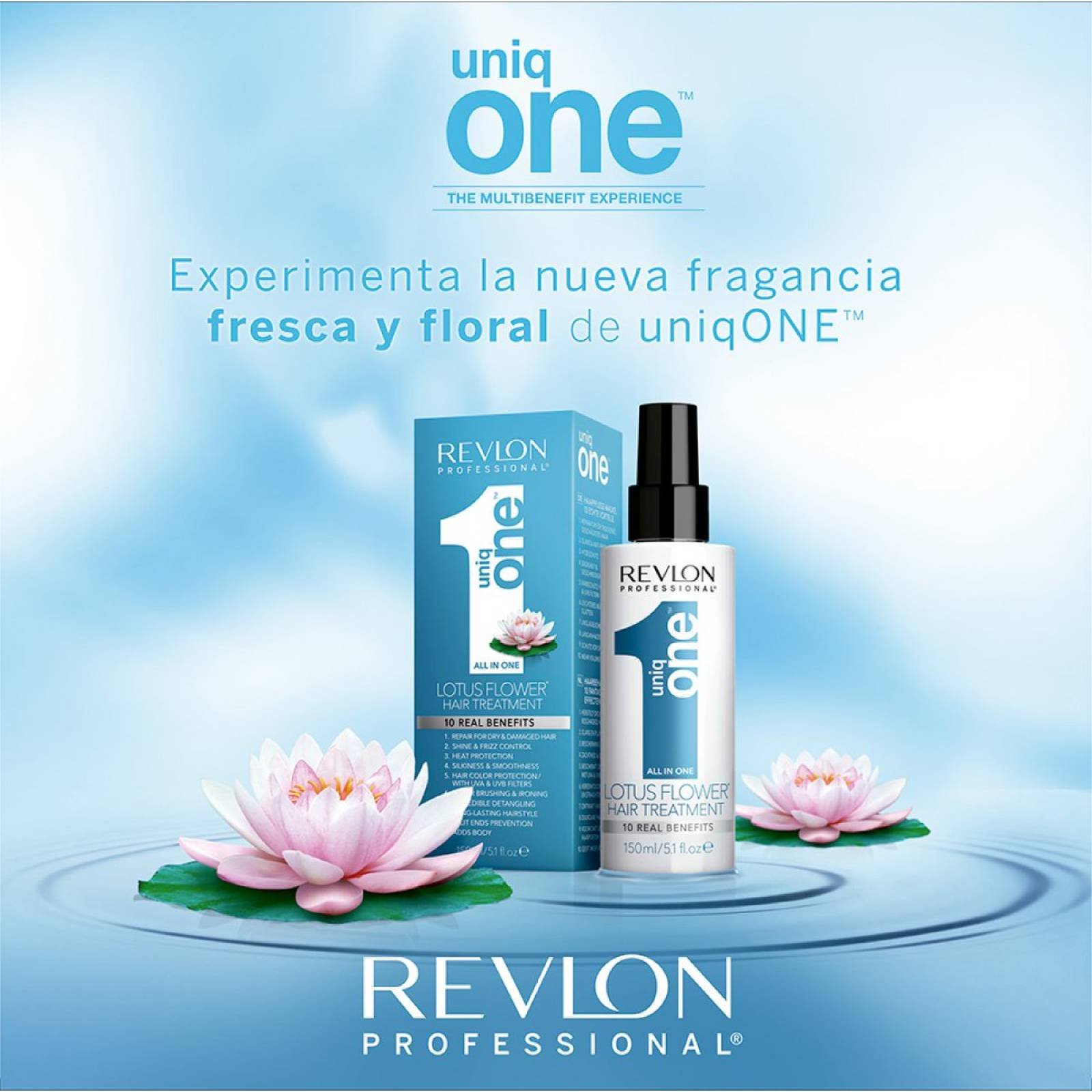 Revlon Tratamiento Uniq One Hair Treatment Fragancia Flor de Loto 150 ml