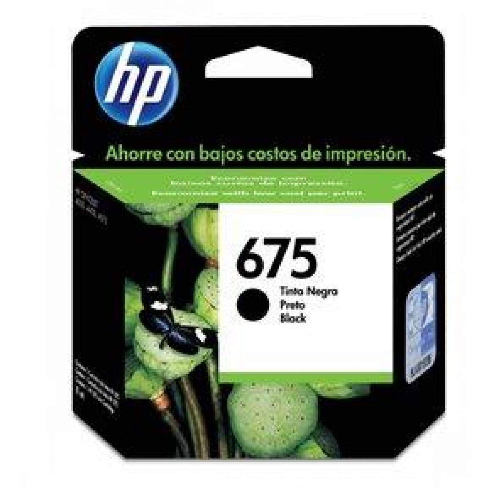 CARTUCHO HP 675 NEGRO 600PAG (CN690AL) 