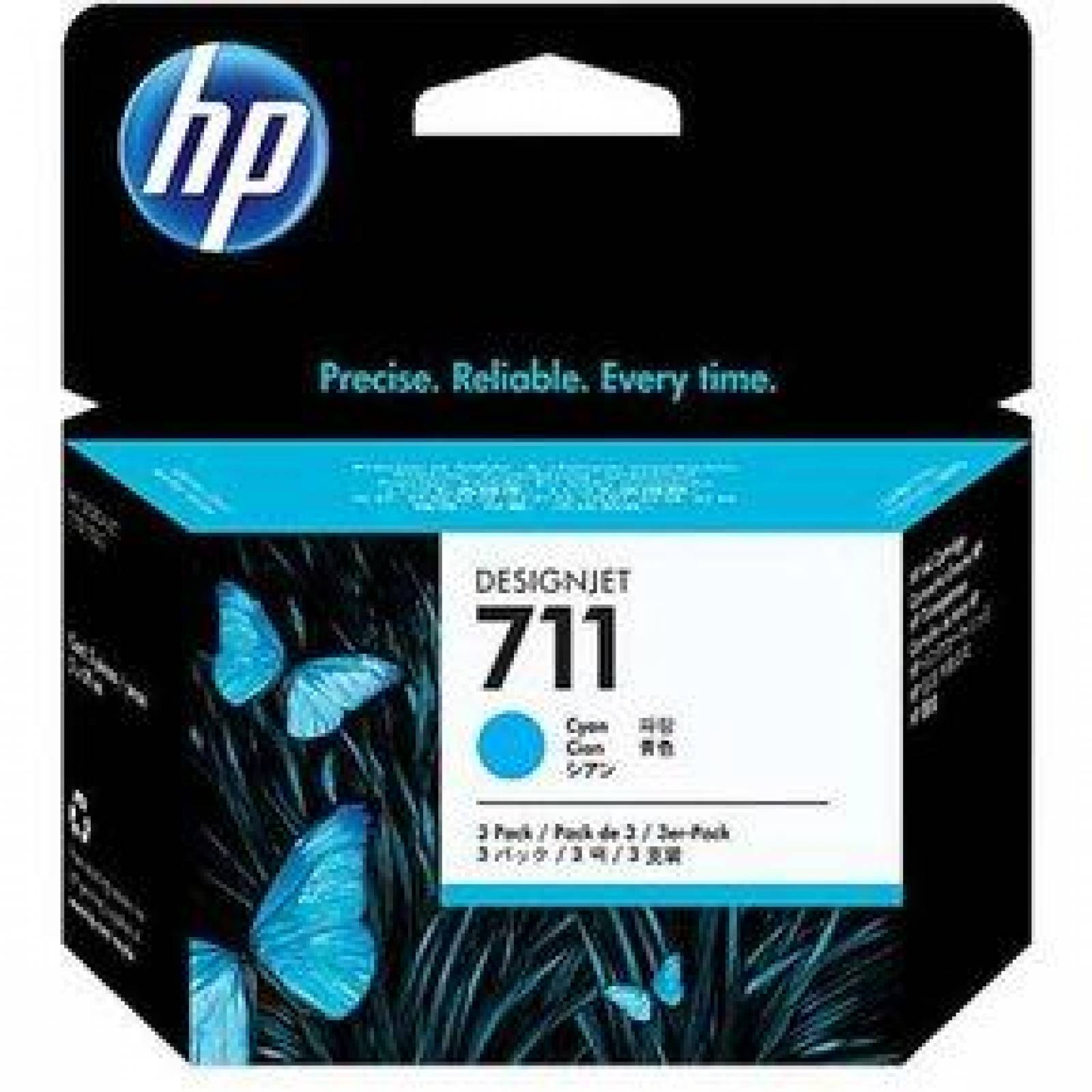 CARTUCHO HP 711 CYAN 29ML 3PACK (CZ134A) 