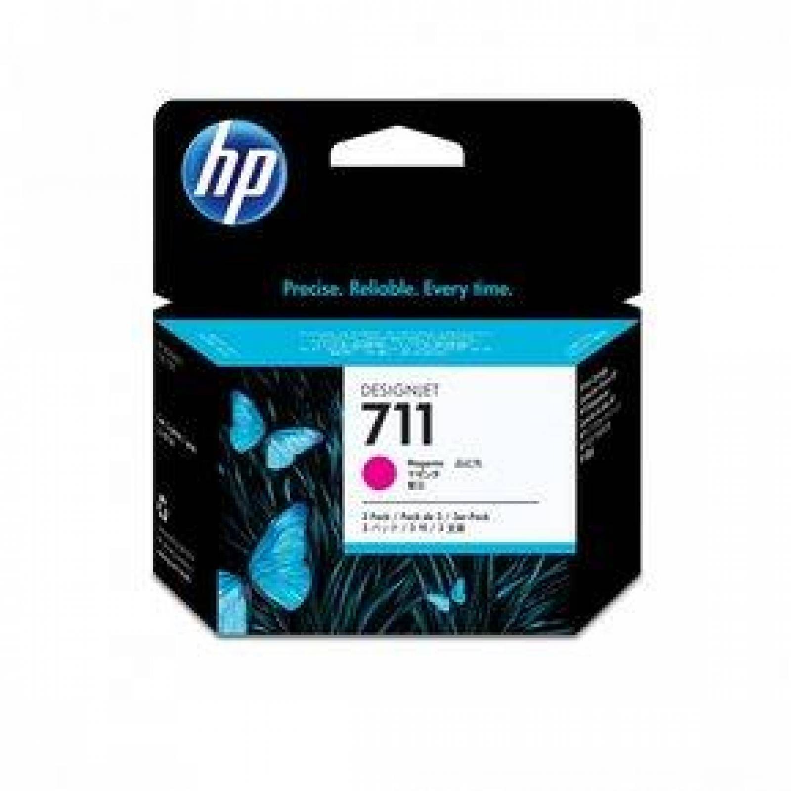 CARTUCHO HP 711 MAGENTA 29ML 3PACK (CZ135A) 
