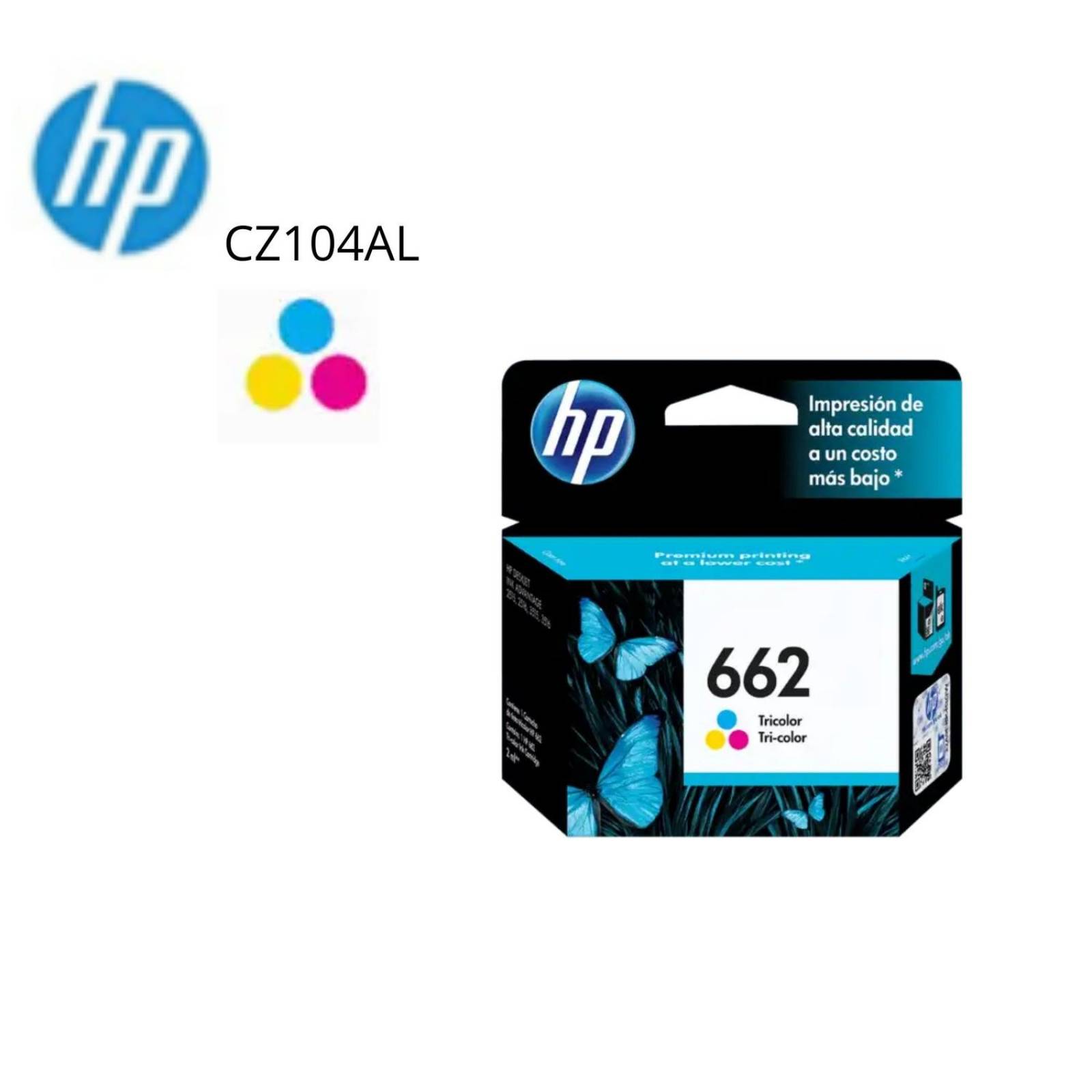 TINTA HP 662 COLOR P/1015,1515,2515,3515,3545,4645 (CZ104AL) 