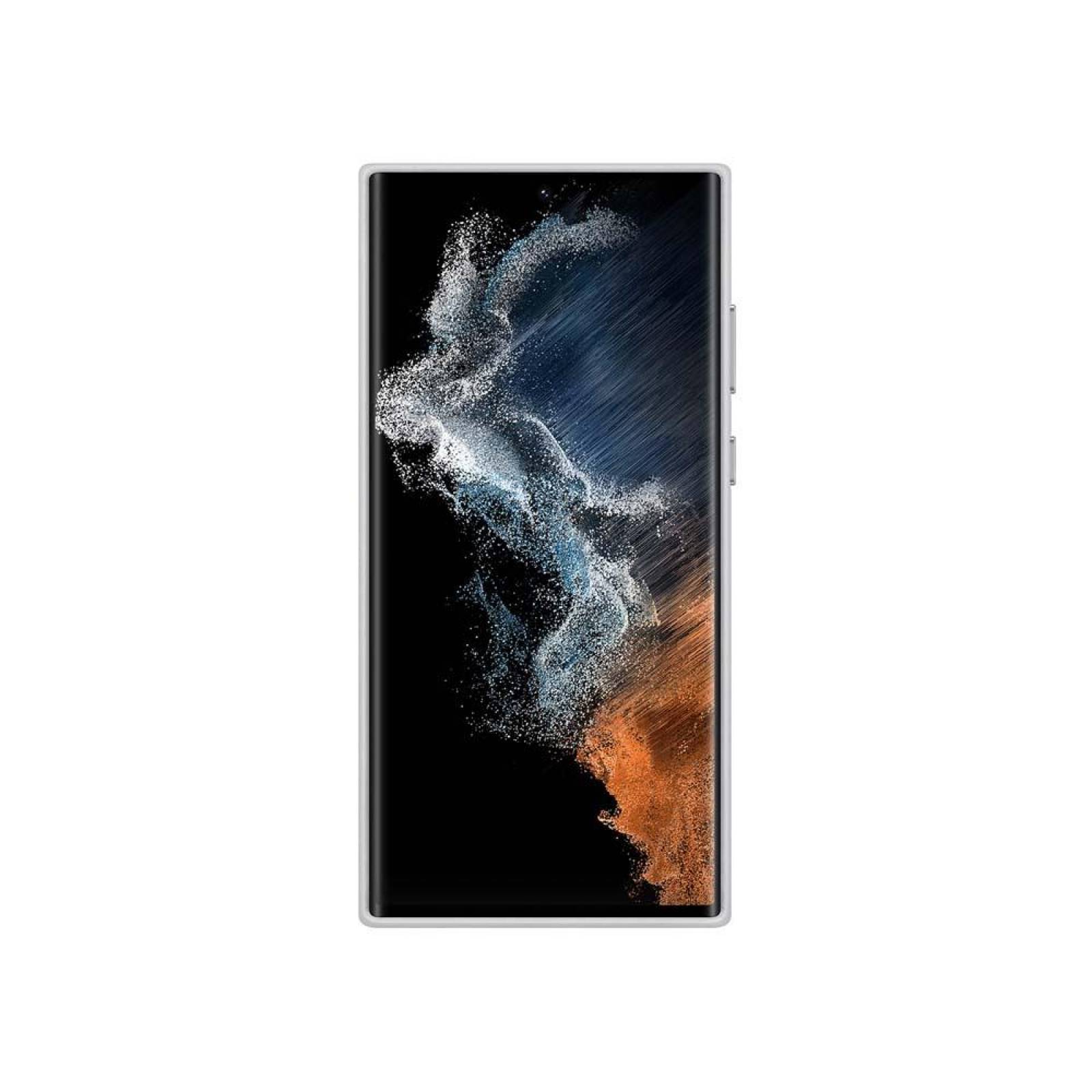 Samsung Galaxy S22 Ultra Leather Cover Light Gray 