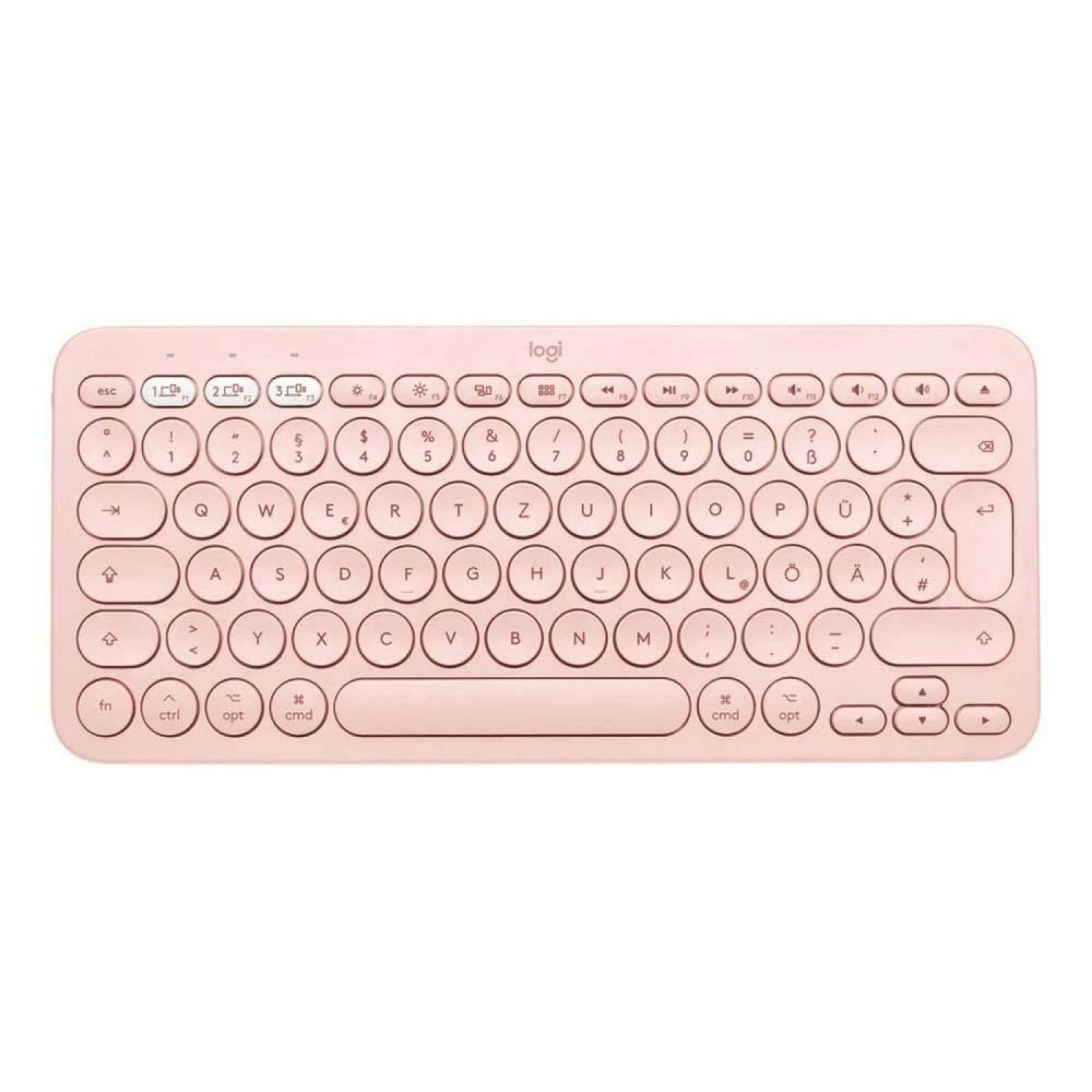 LOGITECH K380S - TECLADO INALAMBRICO, BT, ESP (Rosa)