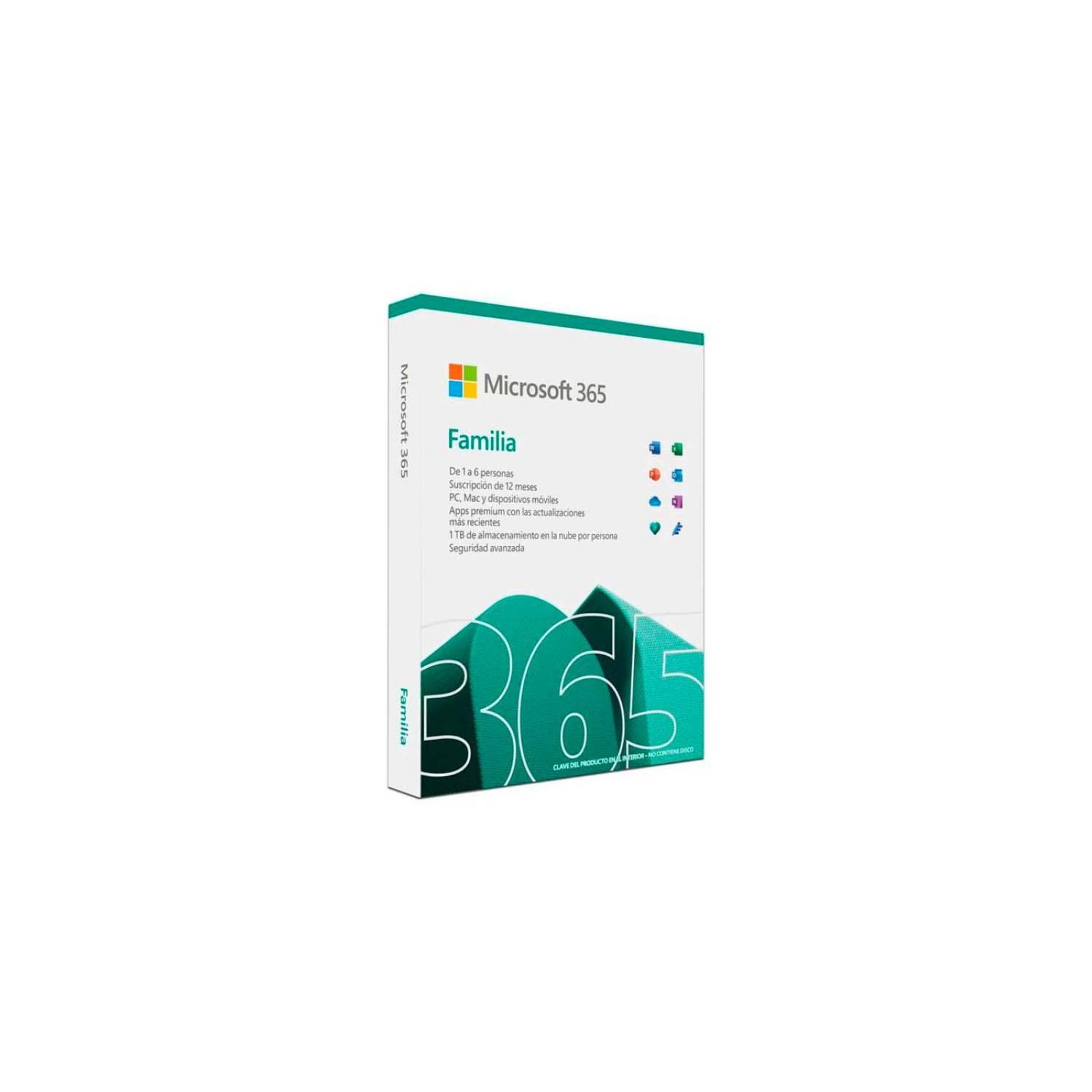 MICROSOFT OFFICE 365 FAMILY 1YR 6USER/5DISP (6GQ-01604) 