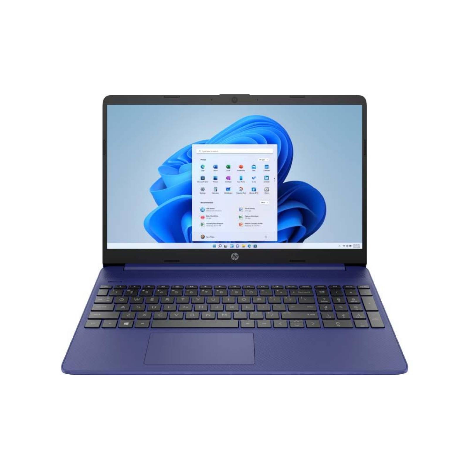 Laptop HP 15-EF2504LA, 15.6", Windows 11 Home, AMD Ryzen 3, 12GB RAM, 256GB SSD, HD, Azul índigo 