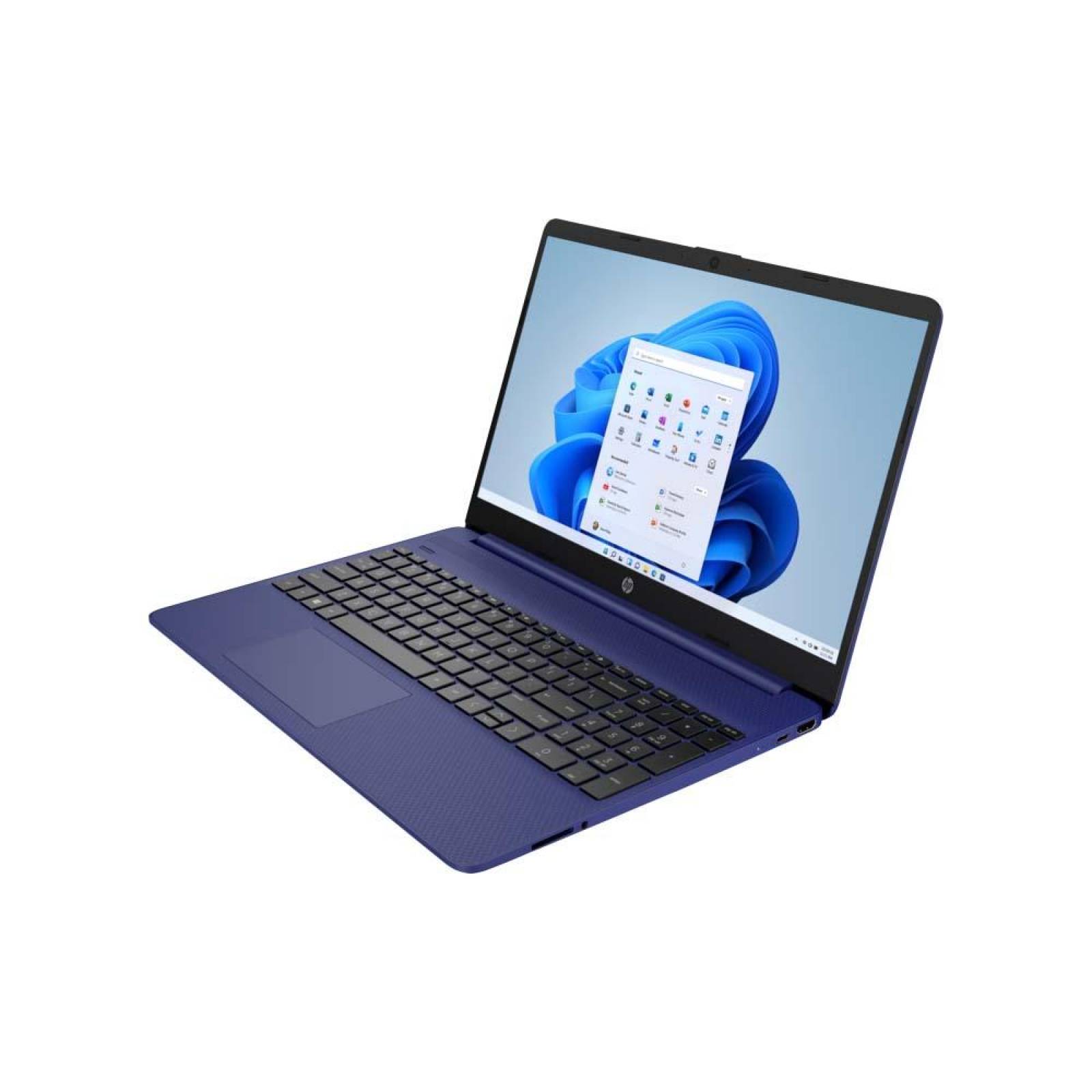 Laptop HP 15-EF2504LA, 15.6", Windows 11 Home, AMD Ryzen 3, 12GB RAM, 256GB SSD, HD, Azul índigo 