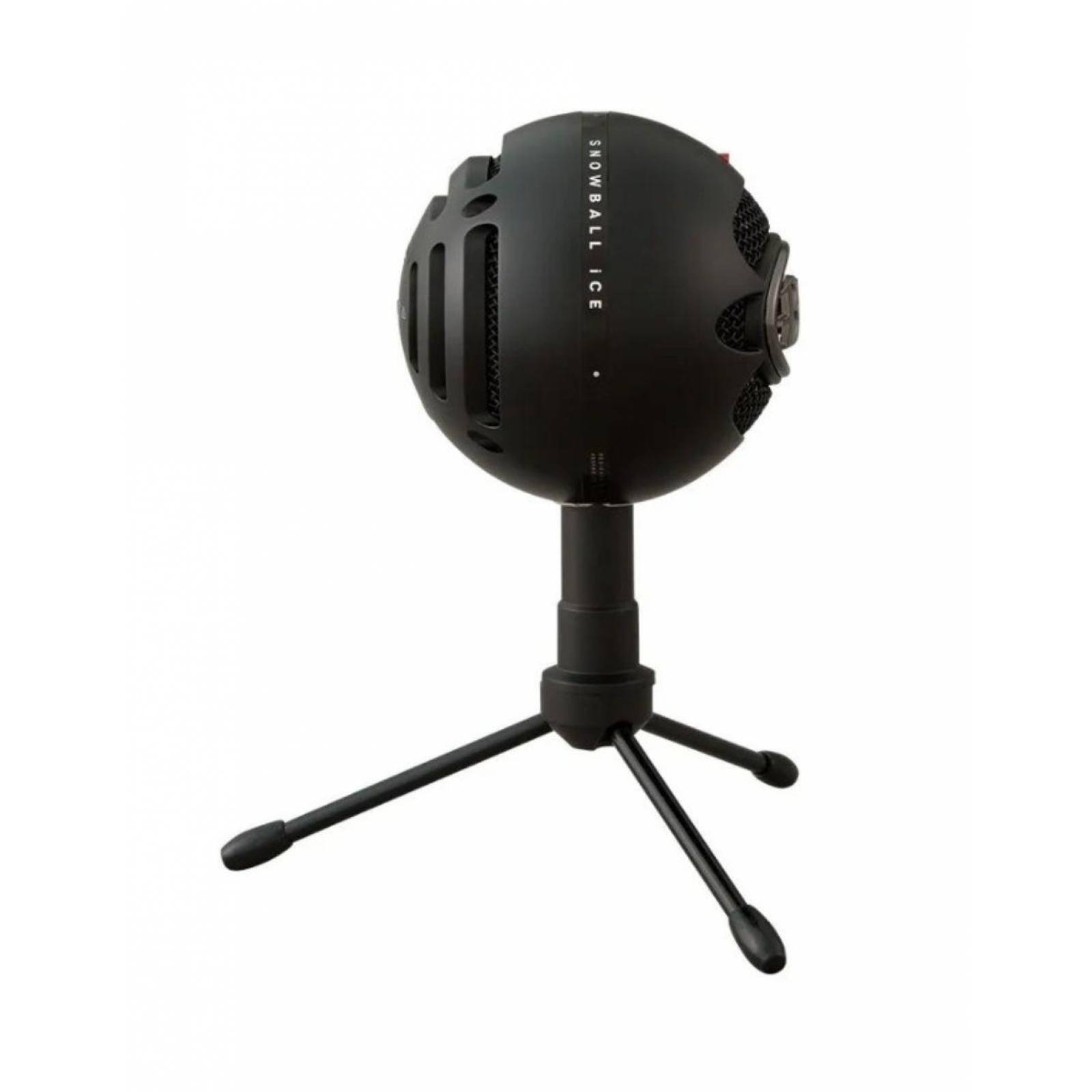 micrófono blue Logitech USB snowball ice black (988-000067) 