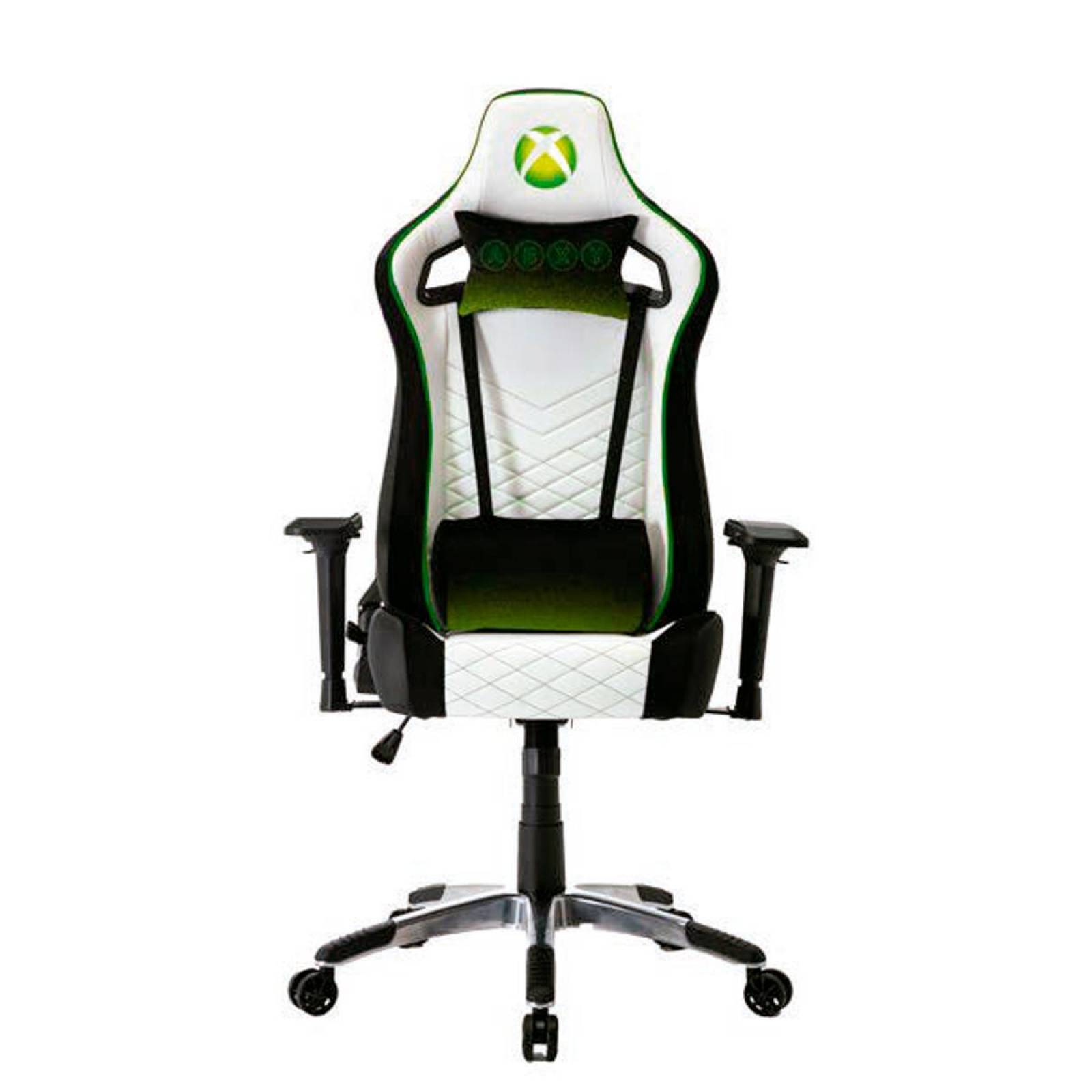 Silla XBOX Elite Gamer Koskin/Velur Blanco/Negro Brazos 4D Inclinación 90-160 Hasta 120 KG (ALTSX-