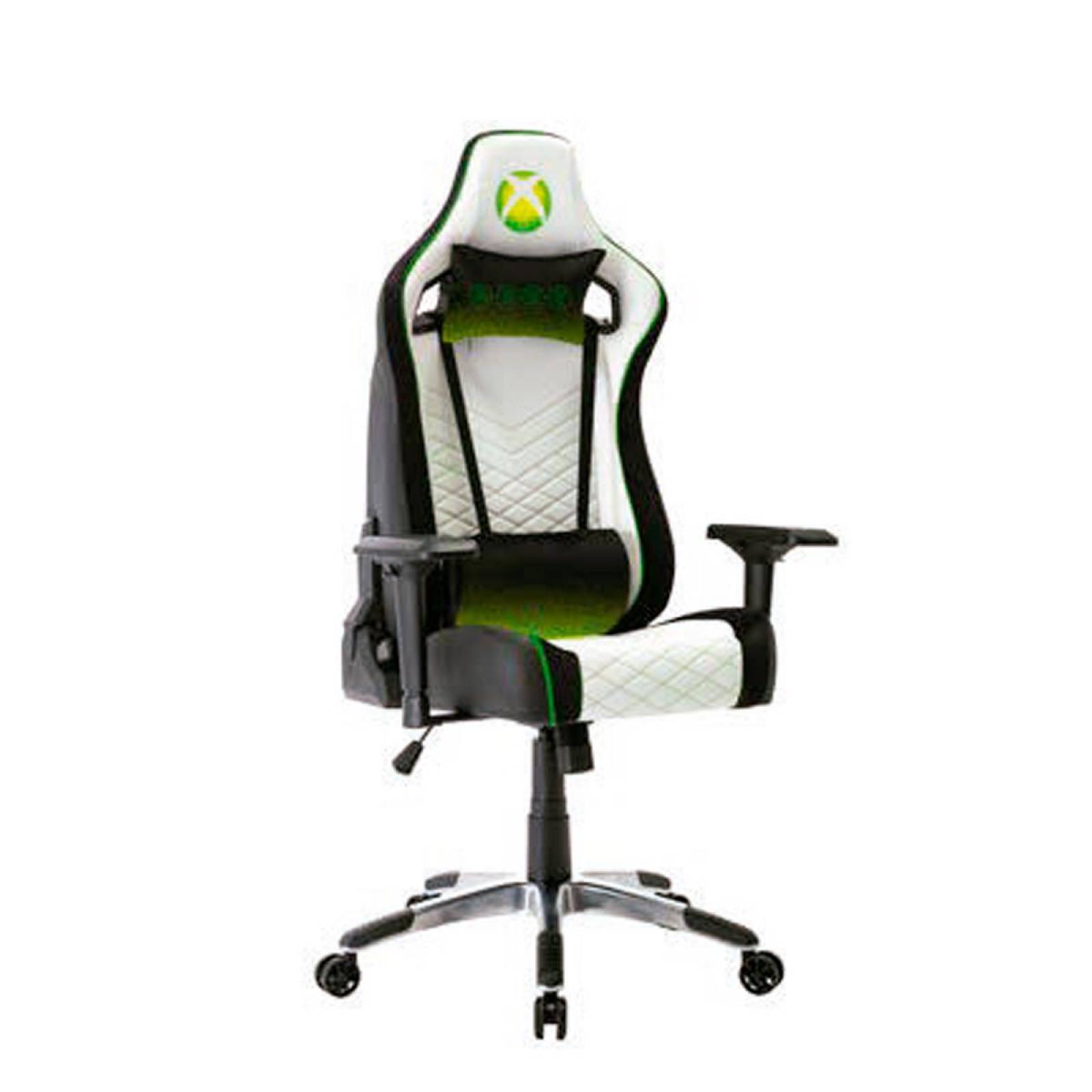 Silla XBOX Elite Gamer Koskin/Velur Blanco/Negro Brazos 4D Inclinación 90-160 Hasta 120 KG (ALTSX-