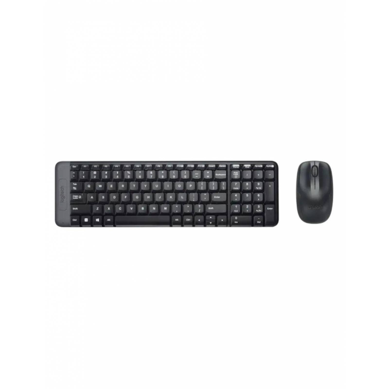 Kit teclado/mouse Logitech MK220 negro inalámbrico (920-004430)