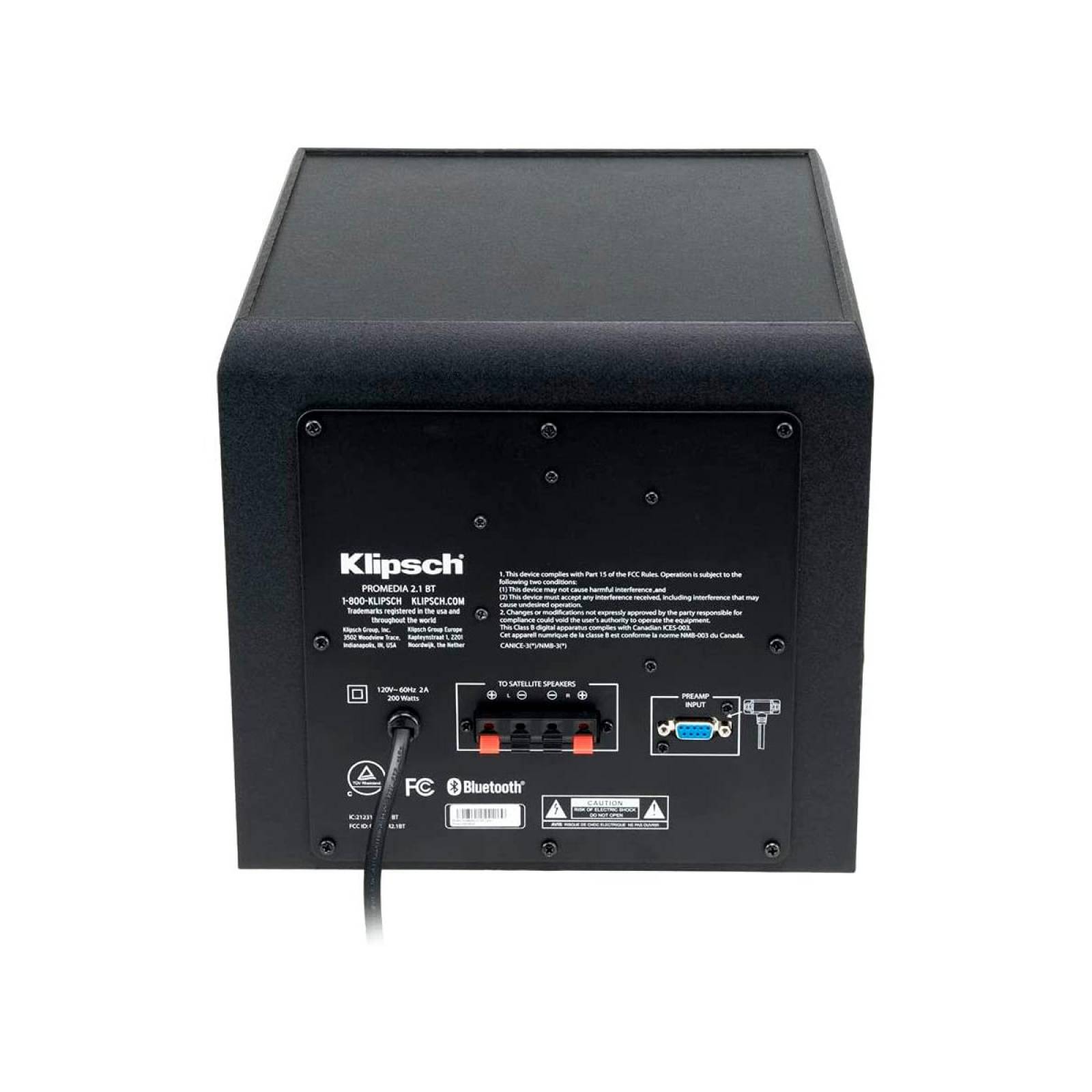 Bocinas Klipsch Promedia 2.1 70w Bt USB Aux 