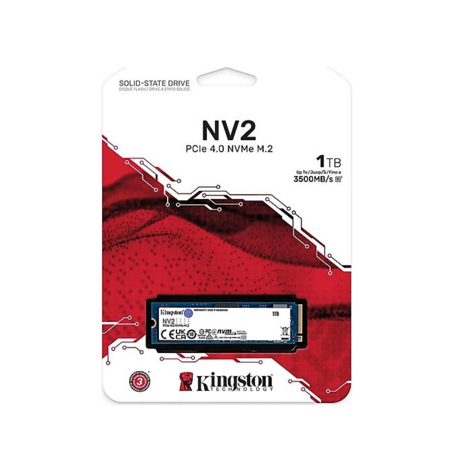 SSD Kingston Nv2 1tb M.2 2100mb/S 