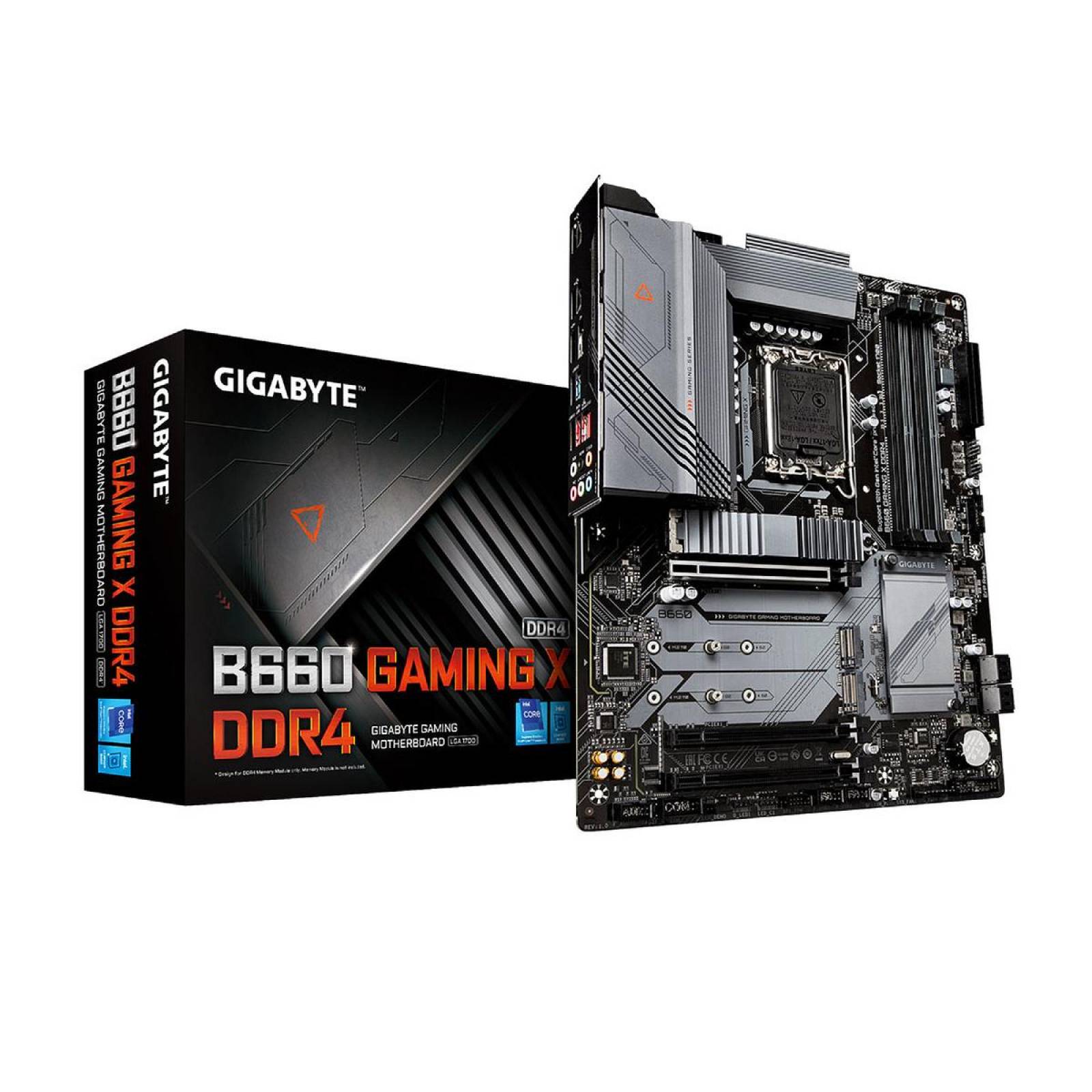 Tarjeta Madre Gigabyte B660M Gaming DDR4 Pciex16, Pciex1, M.2,4sataiii, 1 USB Tipo C,5 USB 3.2