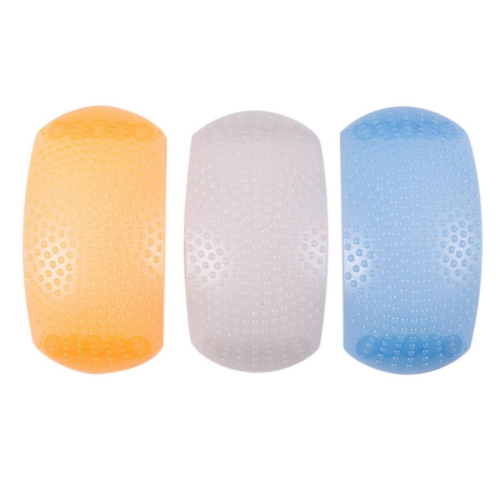 Difusor Suave Para Flash De Camara Blanco Amarillo Y Azul