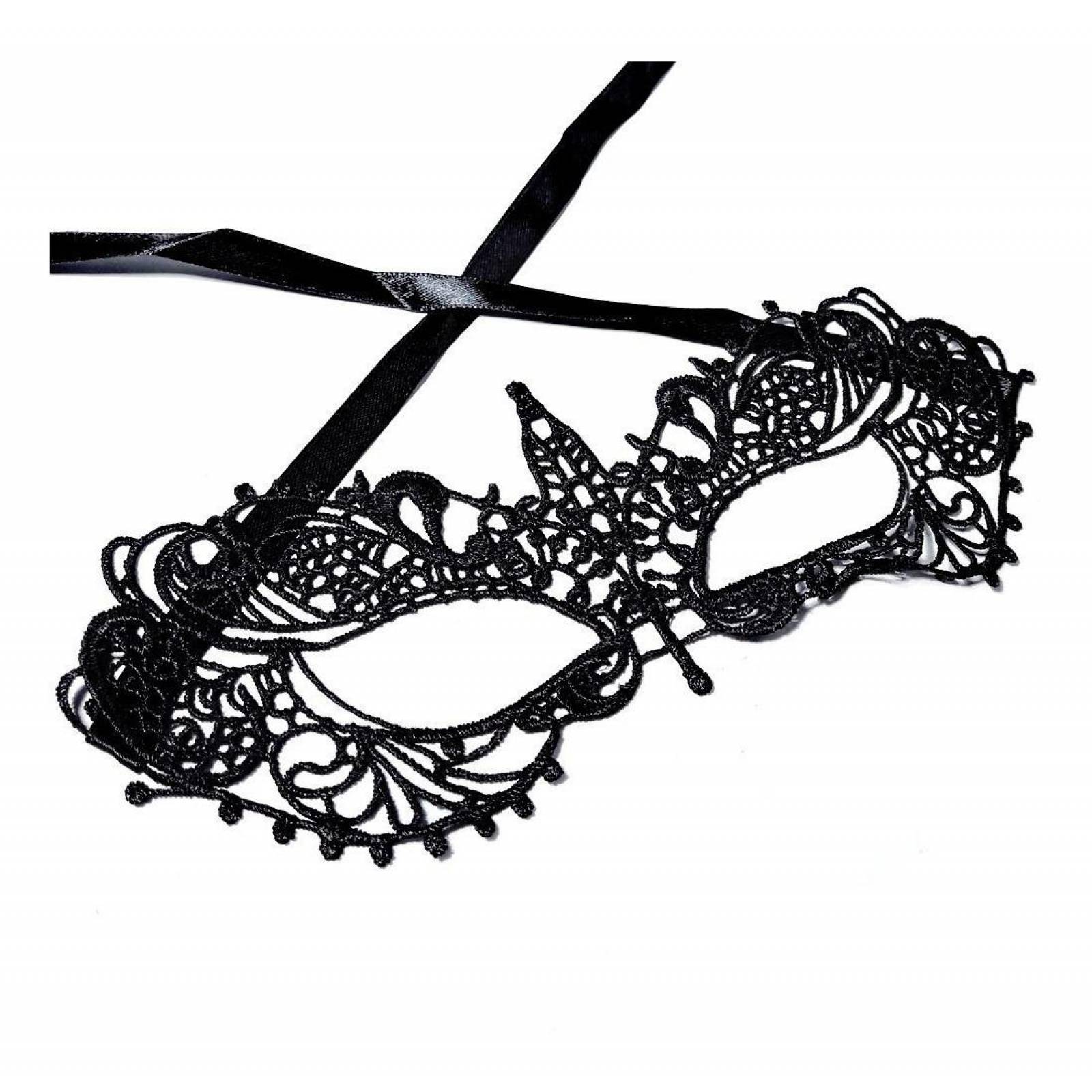Antifaz De Encaje Fiesta Con Mascada Moda Mujer 