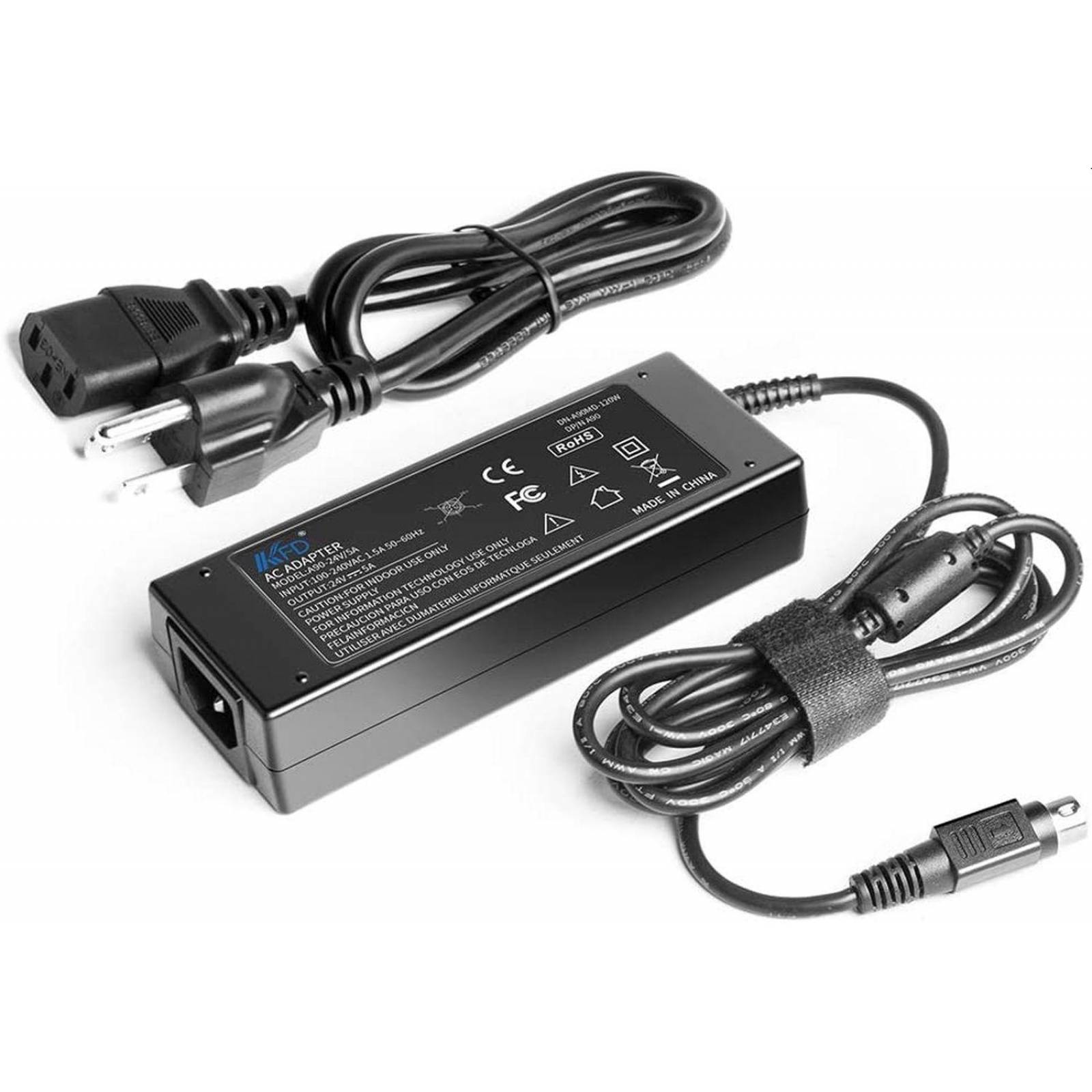 Adaptador de corriente 4 pines para pantalla tv 24v 5a 
