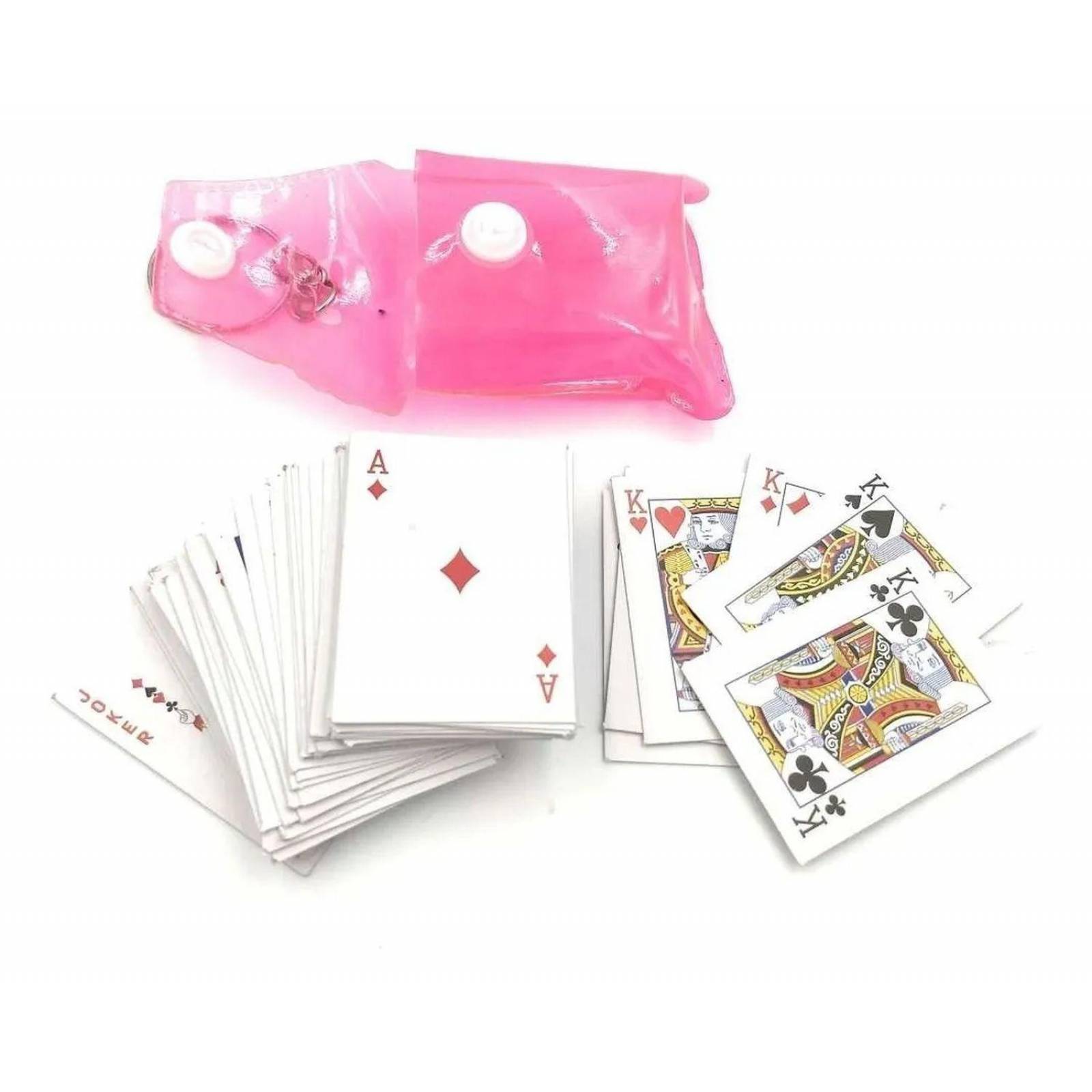 Baraja Mini Llavero Cartas Miniatura Pokr Diversion Portatil