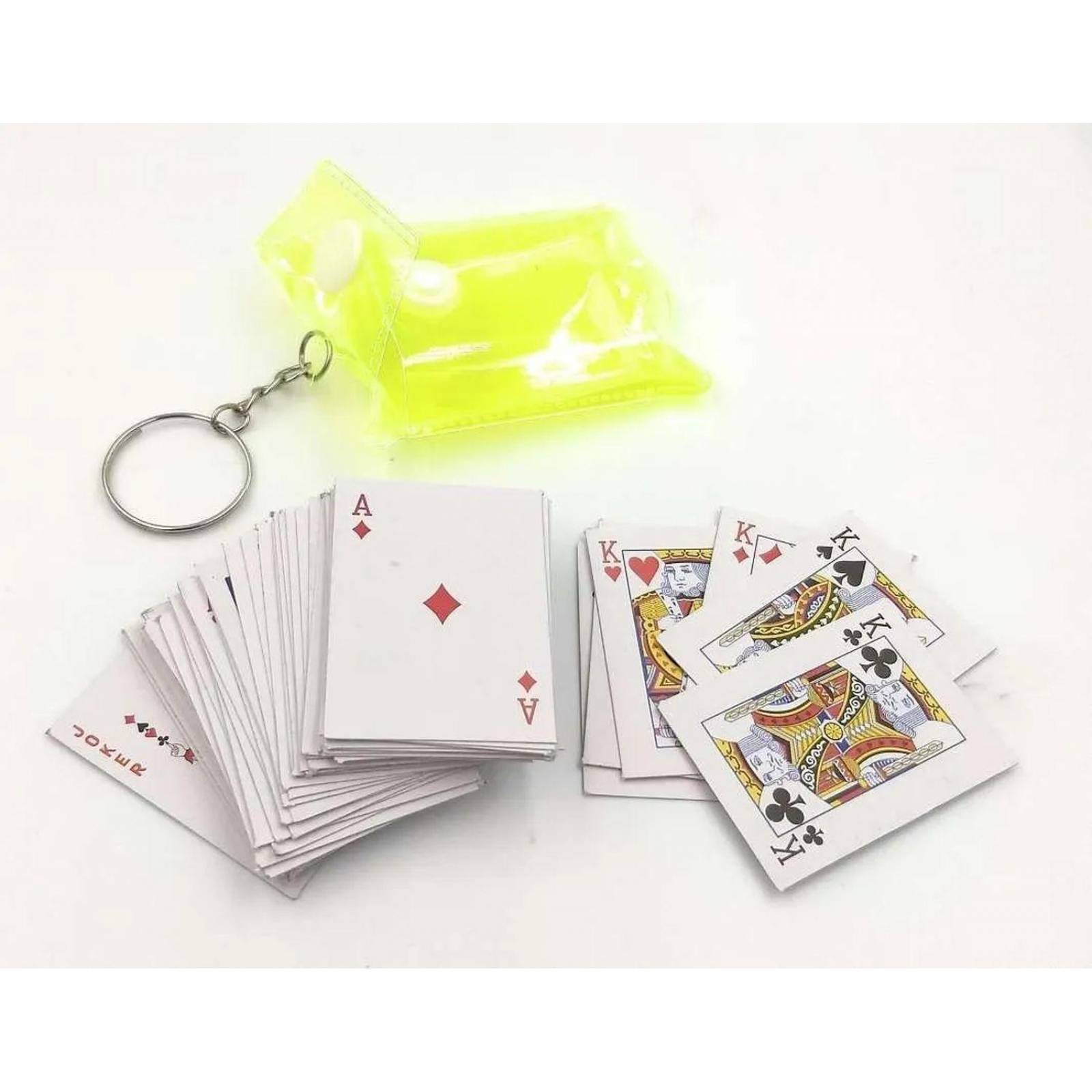 Baraja Mini Llavero Cartas Miniatura Pokr Diversion Portatil