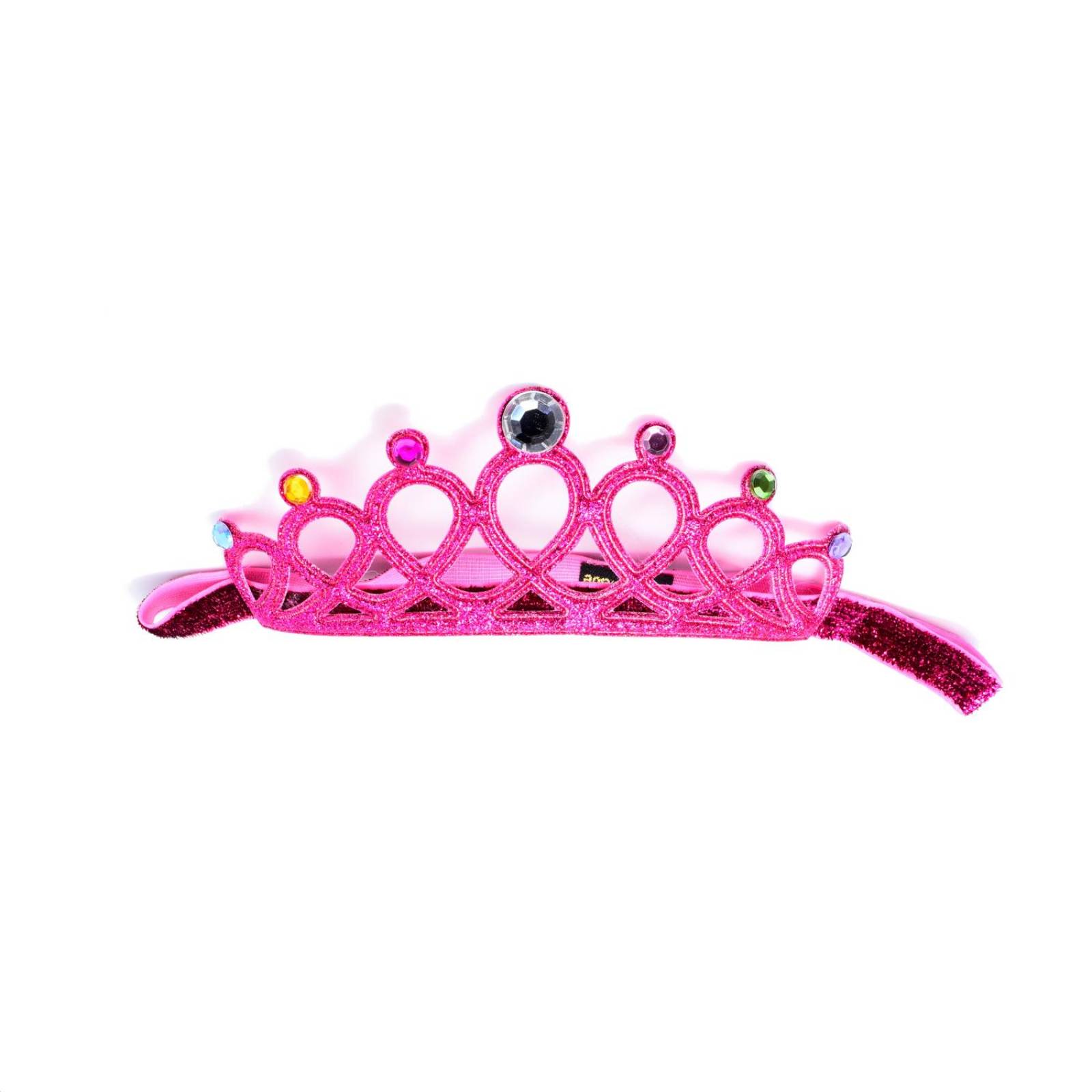 Diadema para niña en forma de Corona brillante Elástica 