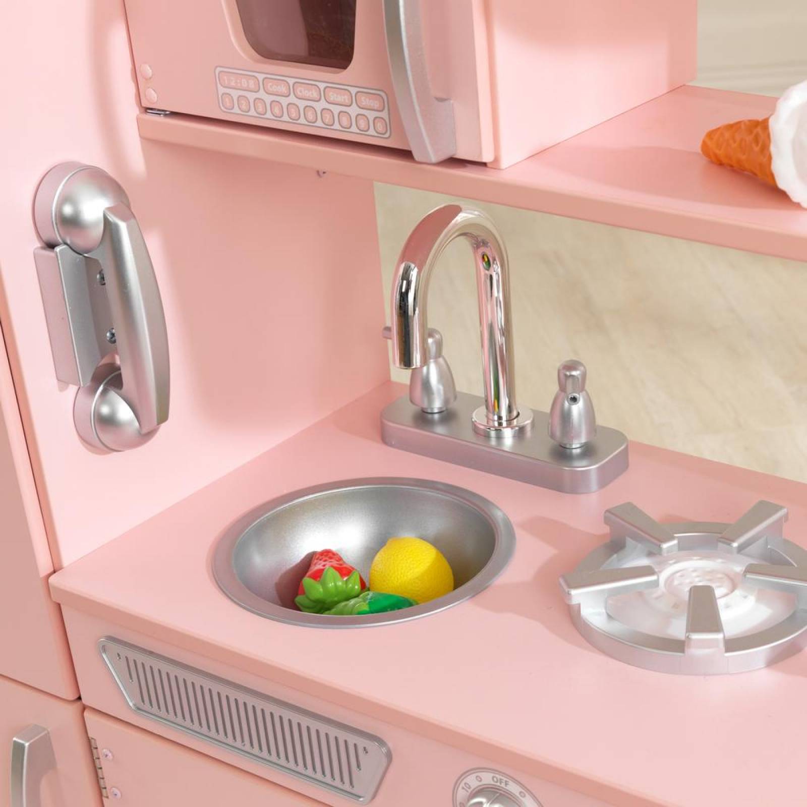 Cocina de juguete KidKraft vintage de madera(CL) Rosa Unitalla