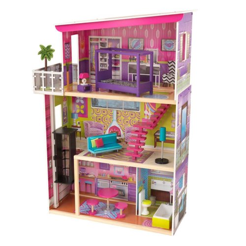 Casa de madera para muñecas  KidKraft  Super Model con muebles (CL) 