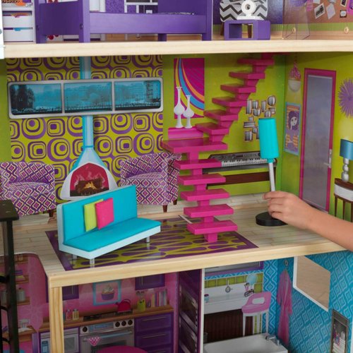Casa de madera para muñecas  KidKraft  Super Model con muebles (CL) 
