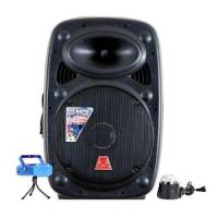 Bocina Fiesta Kit 15'' Bluetooth Con Luces Y Láser(Cl)