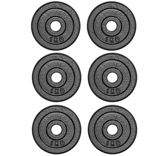 Set De 6 Discos 1 Kg De Metal Fuxion Sports(CL) 