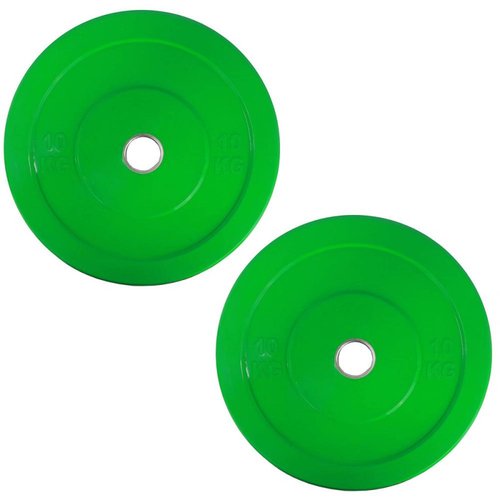 Set de 2 Disco Olimpico De Color Con Recubrimiento 10 kg Para Crossfit(CL) 