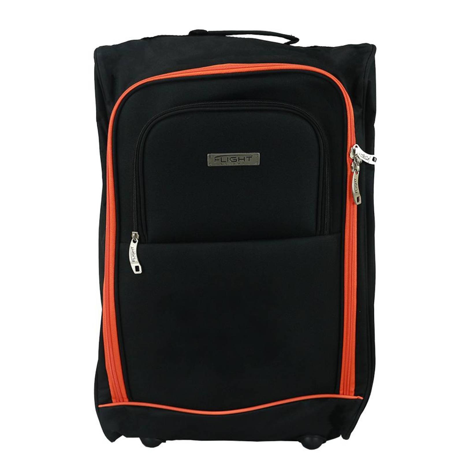 Maleta 21 Pulg. Backpack Duffle deportiva Flight Knight D12(L) unitalla Negro/Naranja