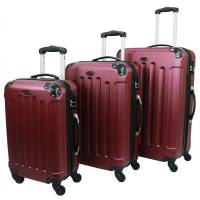 Juego 3 Maletas Rígidas Expandible Eurotravel Eucor(Cl) Vino