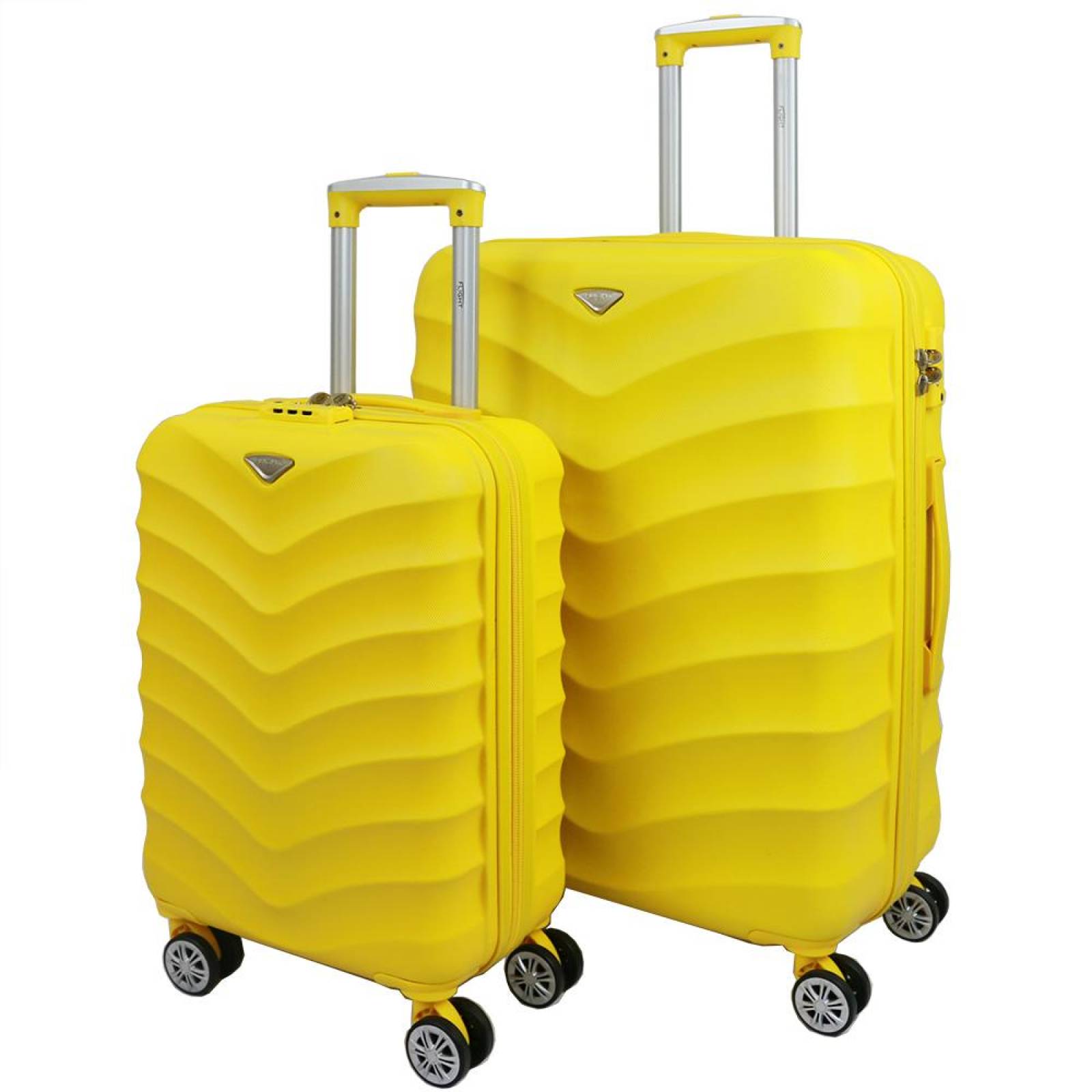 Set de 2 Maletas ABS 20 y 25 pulgadas Flight Knight D9(CL) Amarillo