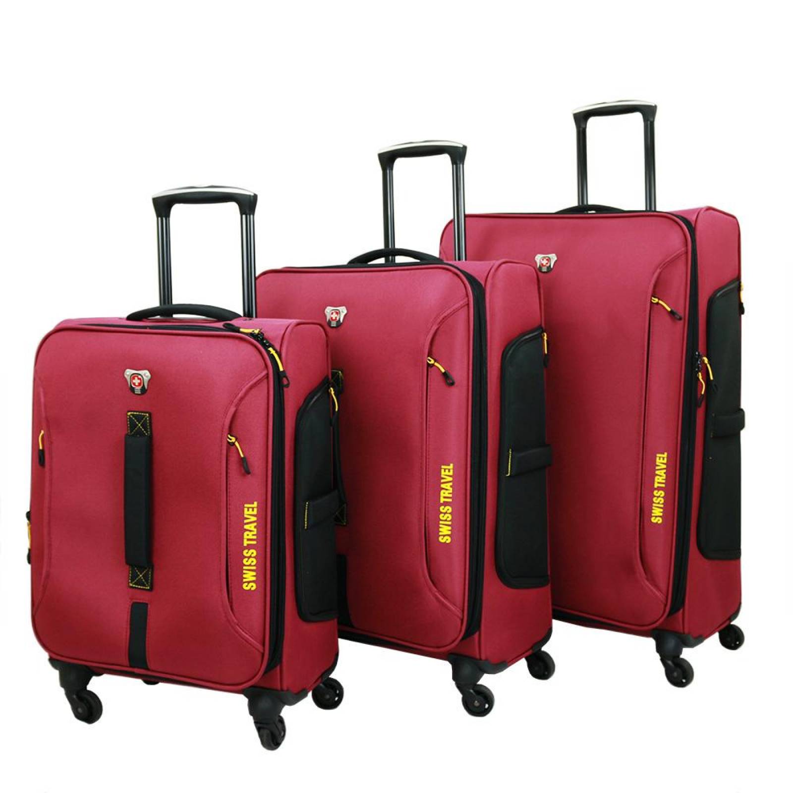 Set de 3 maletas ABS Swiss Travel Urban(CL) Café Vino