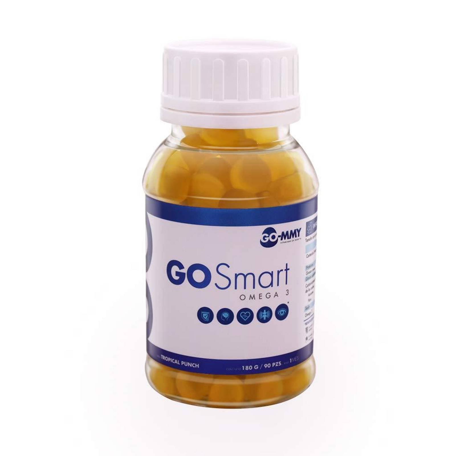 Omega 3 en gomitas GO-MMY GO Smart Tropical Punch