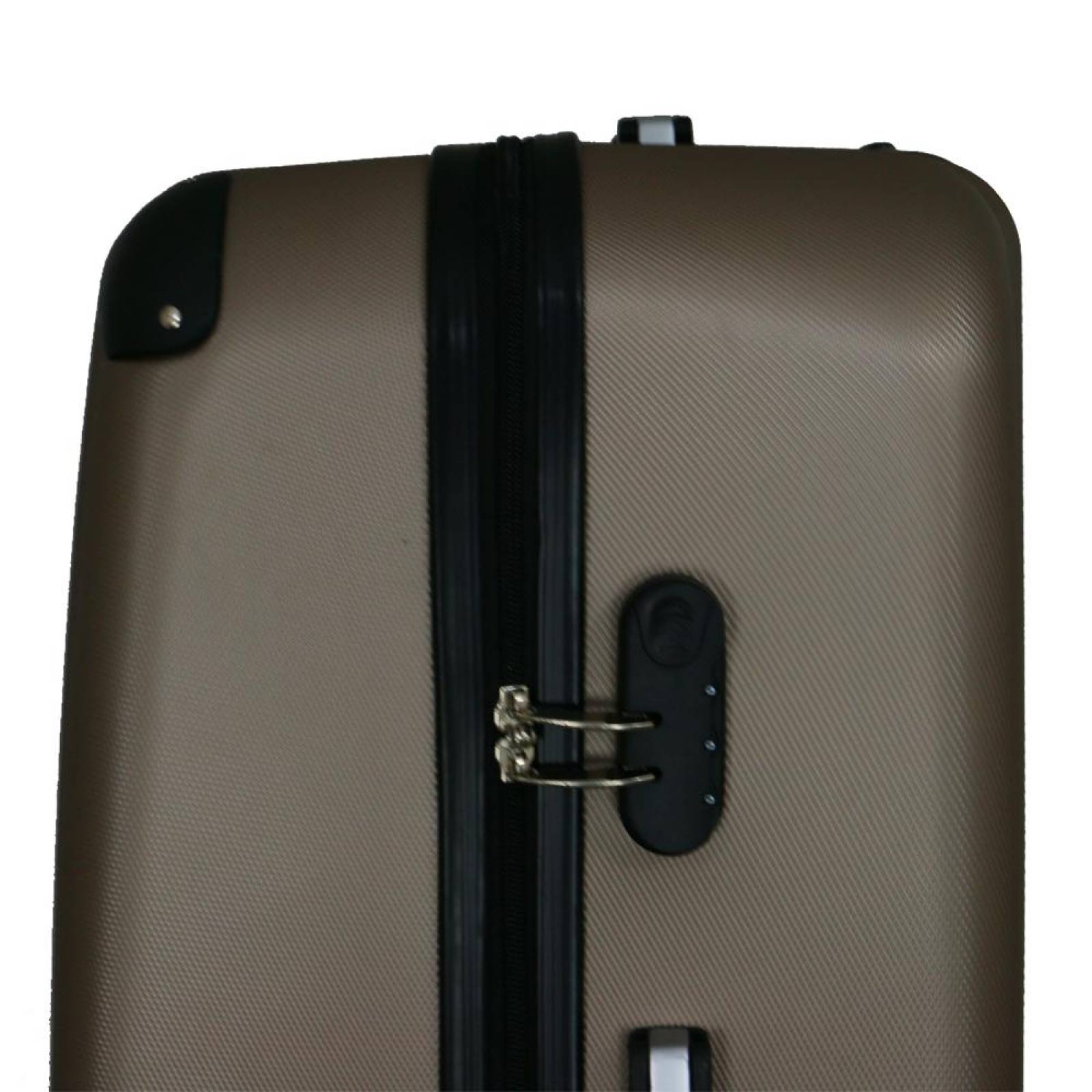 Set De 3 Maletas Rígidas Abs Ouyue 4 Ruedas(CL) Dorado