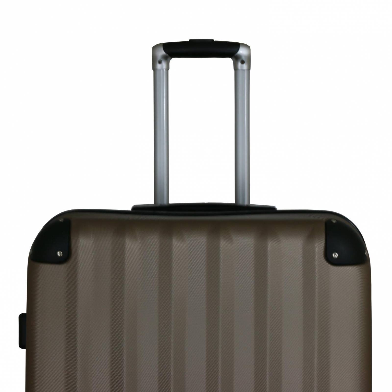 Set De 3 Maletas Rígidas Abs Ouyue 4 Ruedas(CL) Dorado