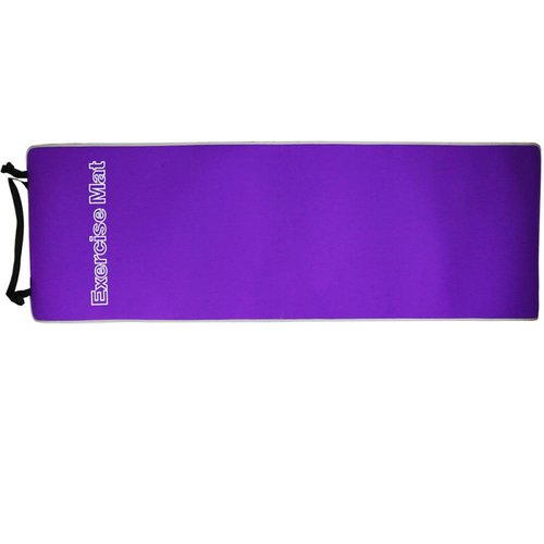 Tapete de yoga 6mm con cubierta de tela antideslizante(CL) Morado Unitalla
