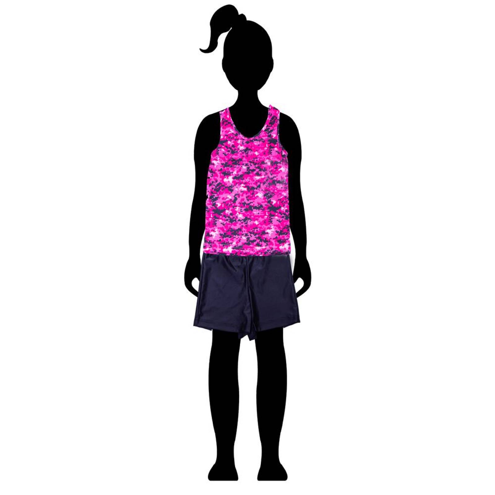 Ropa Deportiva para niña conjunto blusa/short 007 