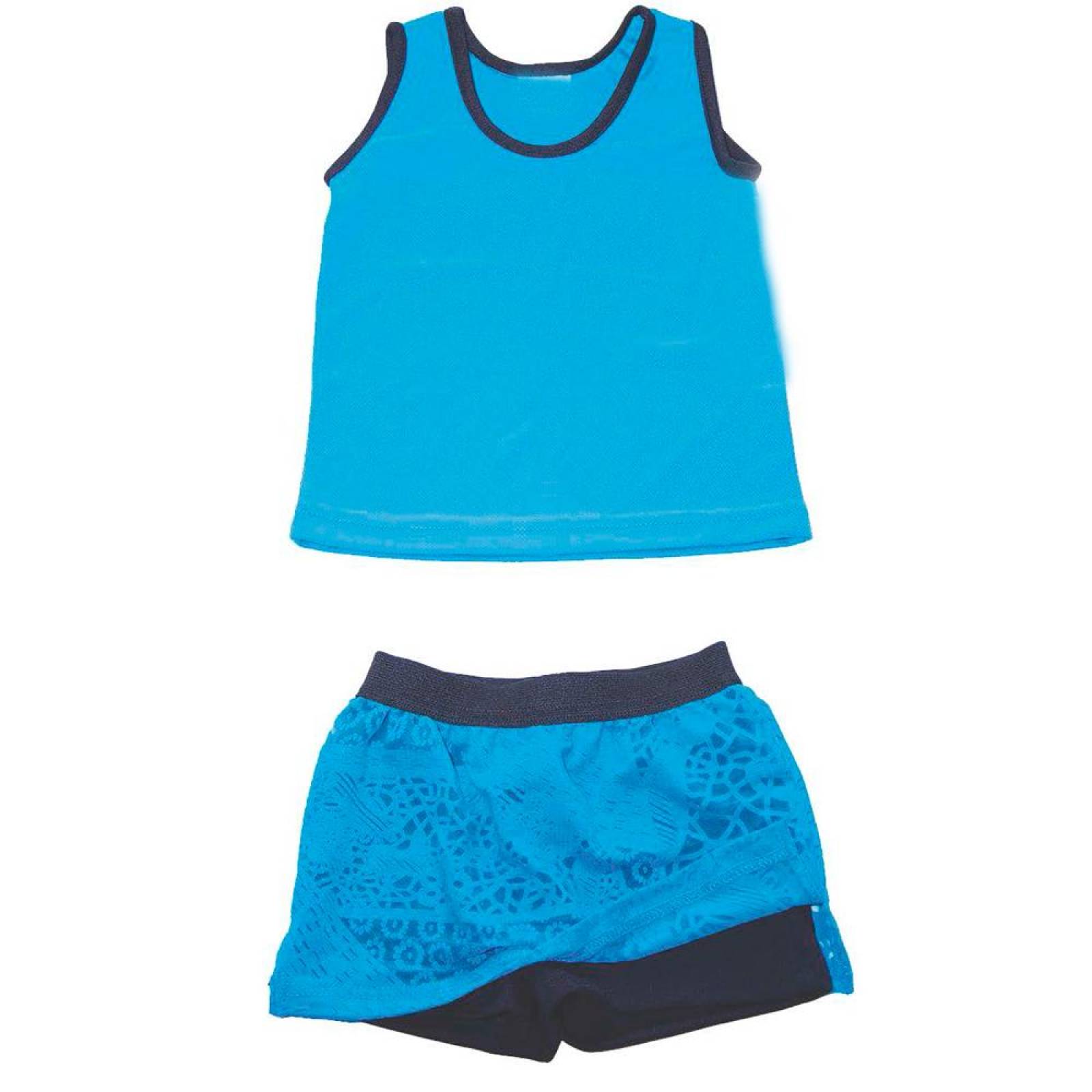 Ropa Deportiva para niña conjunto blusa/falda-short 002