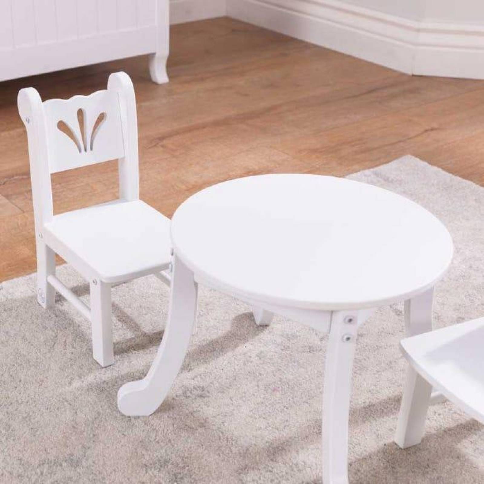 Juego de Mesa y Silla para Muñecas Madera Kidkraft -60133(CL) 