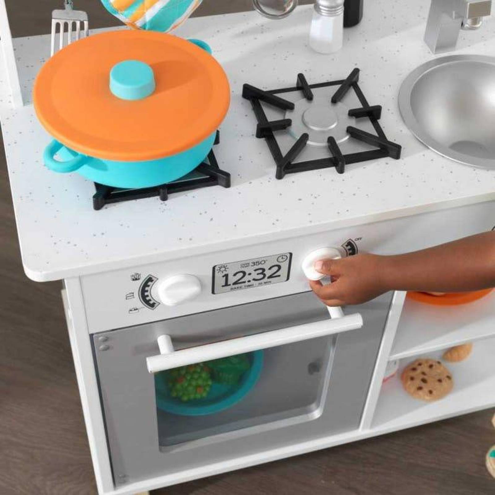 cocina de madera kidkraft con accesorios