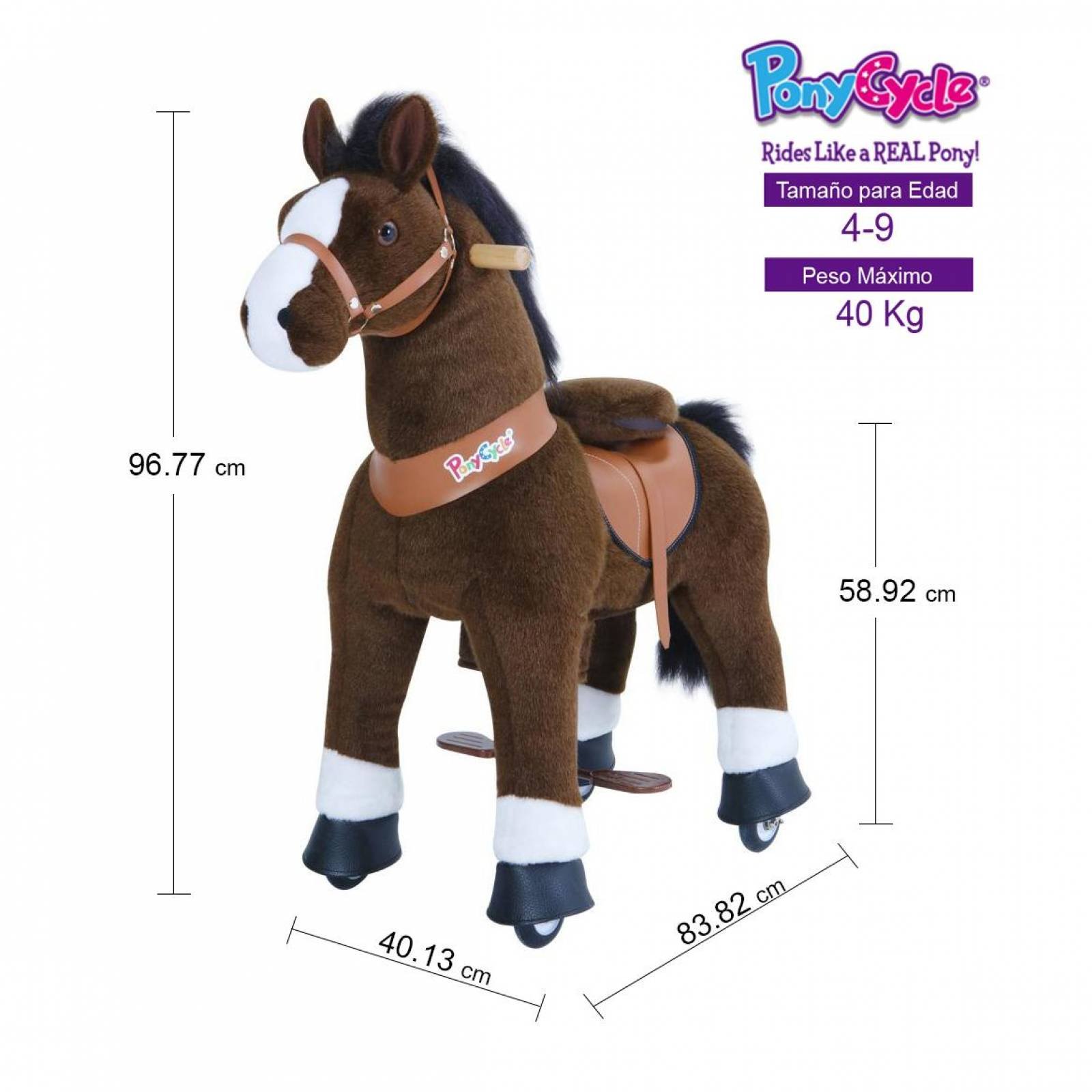 Caballito Montable Pony Cycle Con Ruedas De 4 a 9 años U421(CL) 