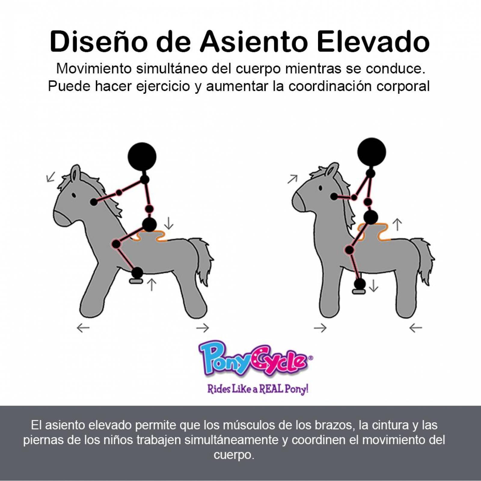 Caballito Montable Pony Cycle Con Ruedas De 4 a 9 años U424(CL) 