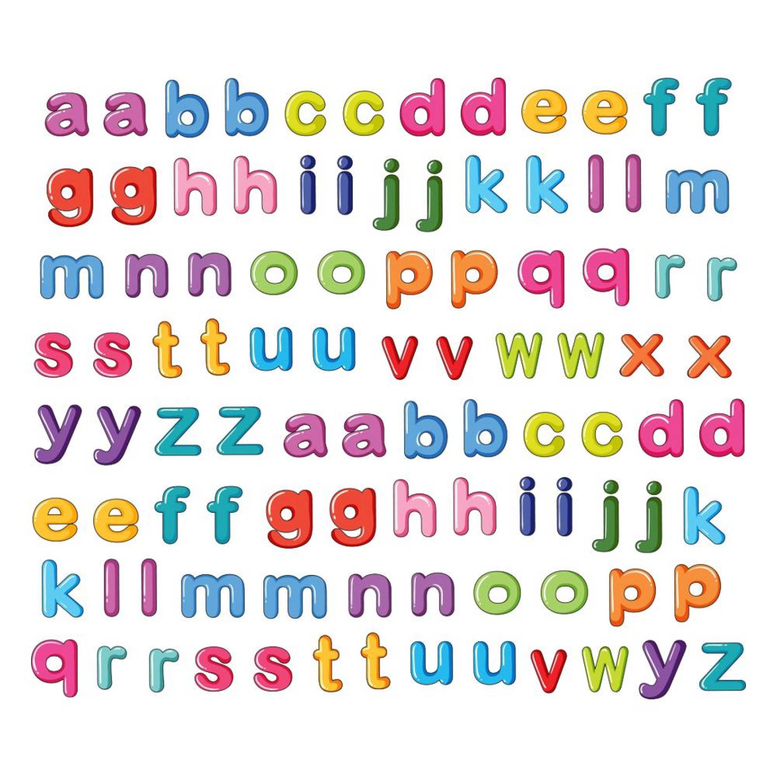 Plantillas de aprendizaje adheribles para niños ABC-Numeros(CL) Abecedario