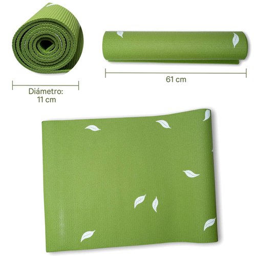Set 6 Tapetes para practicar Yoga 6 mm Fuxion Sports(CL) Verde Unitalla