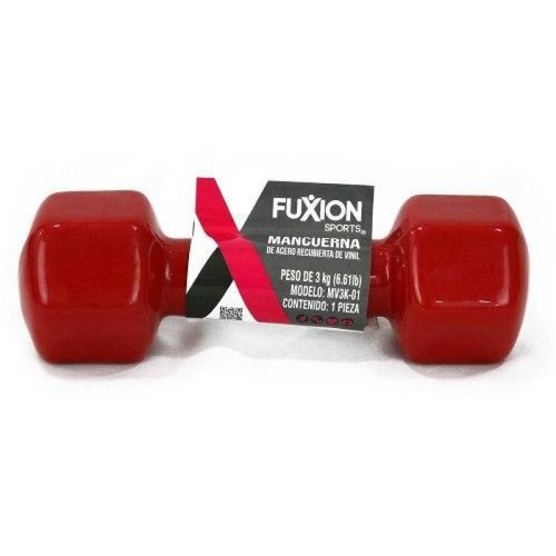 Mancuerna vinil Fuxion Sports 3 Kg Rojo Unitalla
