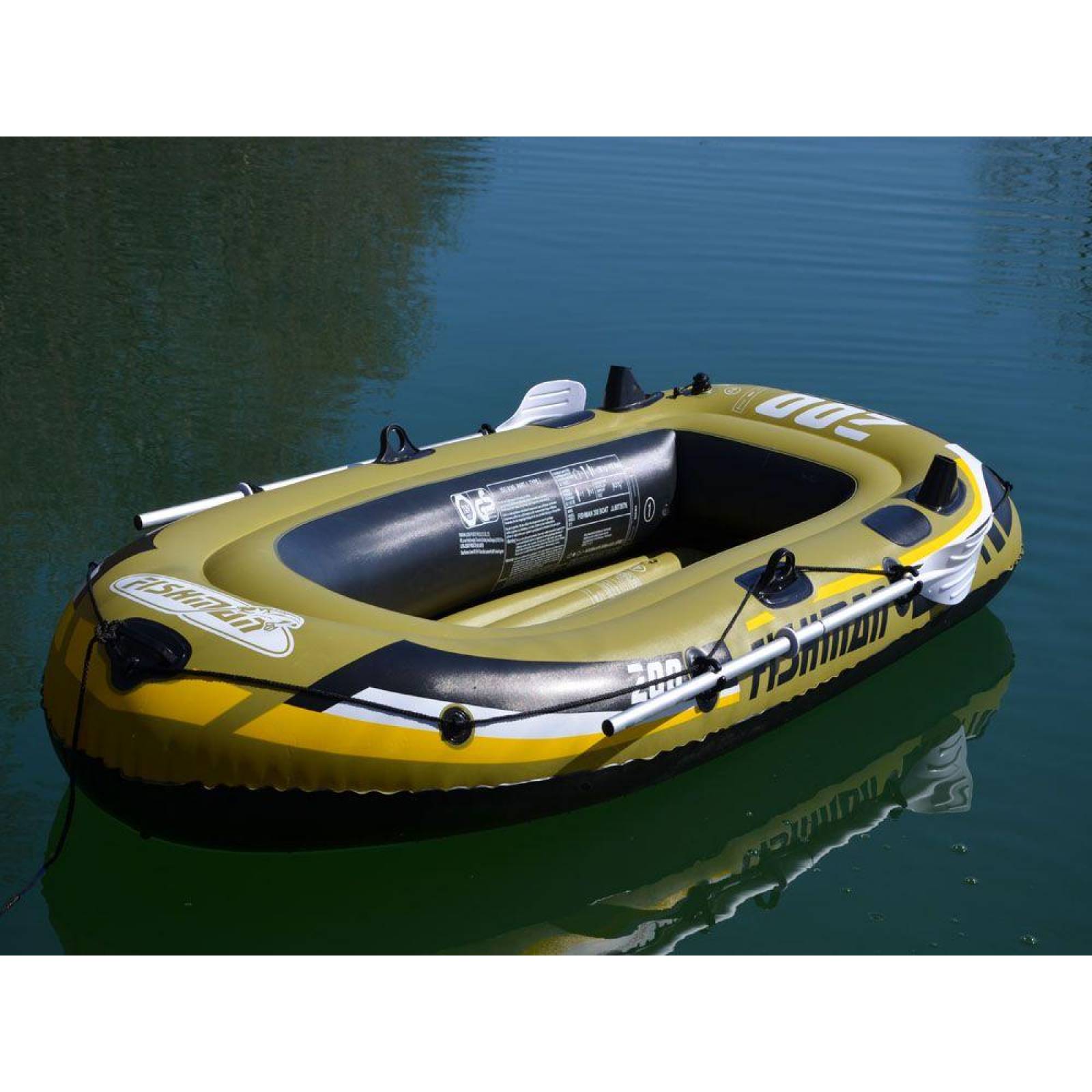 Bote Lancha Inflable Fishman 200 con Remos 