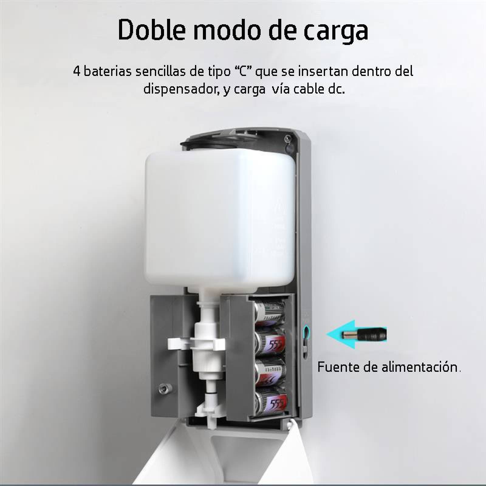 Dispensador de Gel Automático Rellenable 