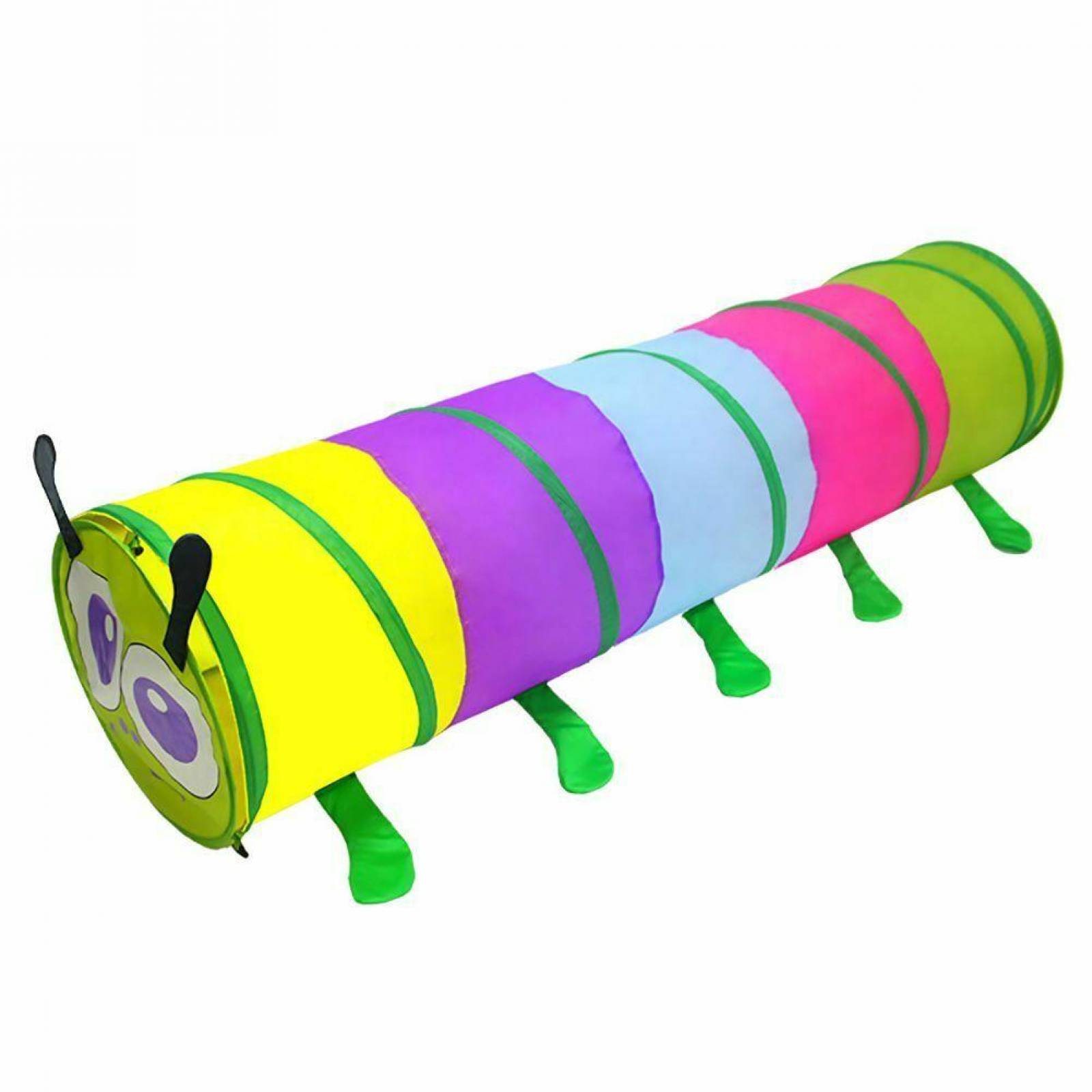 Tunel Gusano Juego para niños Plegable Colores Verde Unitalla